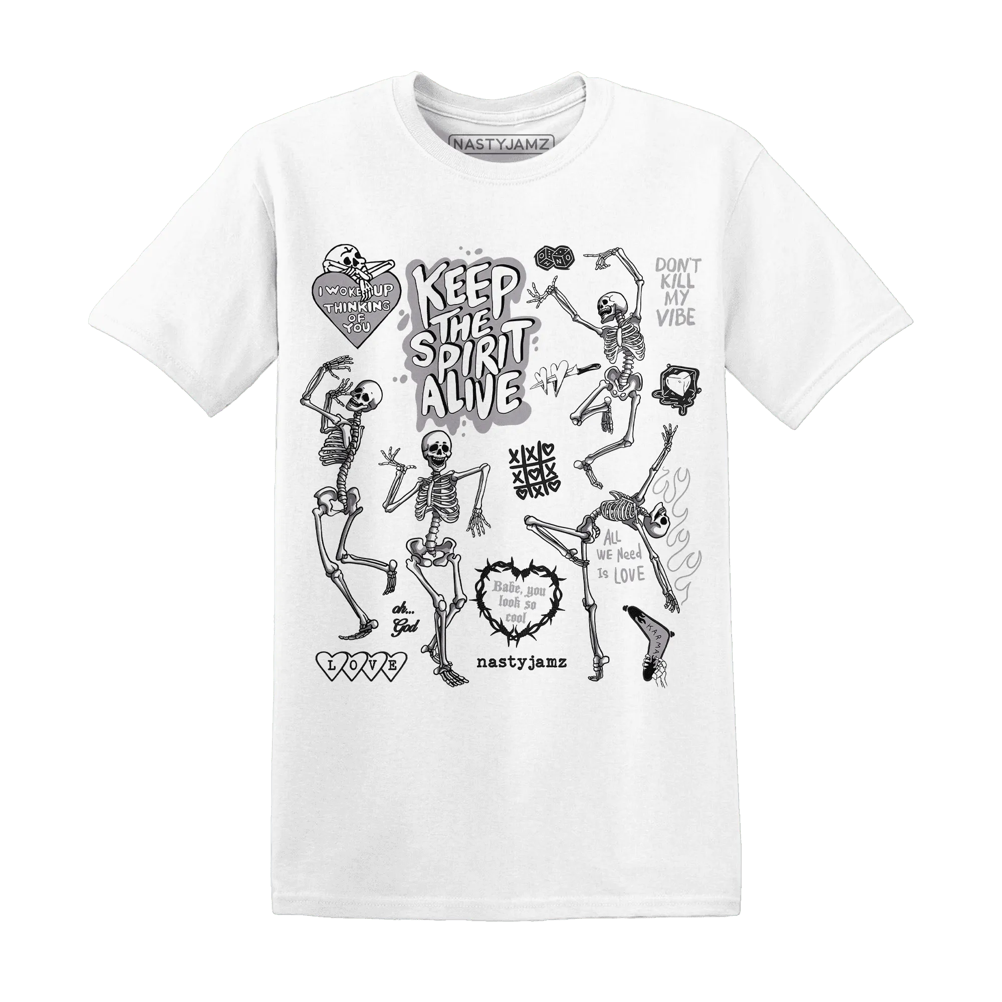 Low-Mocha-1s-NastyJamz-T-Shirt-Match-Keep-The-Spirit-Alive
