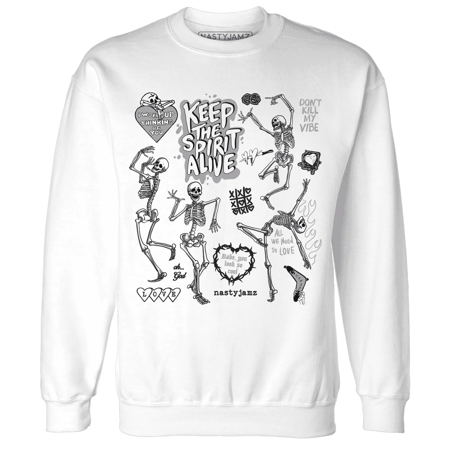 Low-Mocha-1s-NastyJamz-Sweatshirt-Match-Keep-The-Spirit-Alive