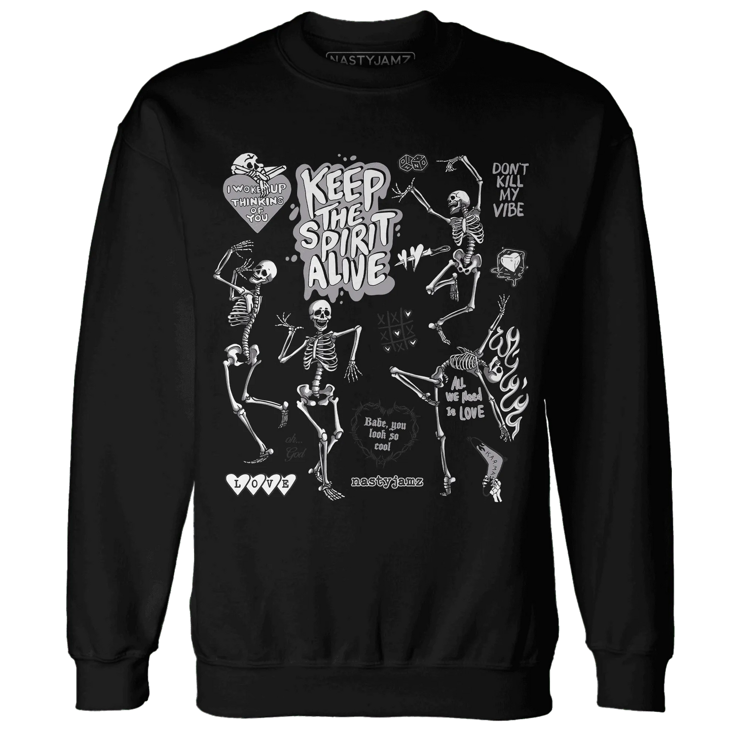 Low-Mocha-1s-NastyJamz-Sweatshirt-Match-Keep-The-Spirit-Alive
