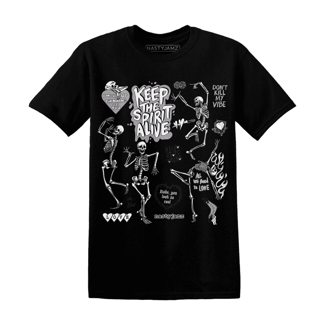 Low-Mocha-1s-NastyJamz-T-Shirt-Match-Keep-The-Spirit-Alive