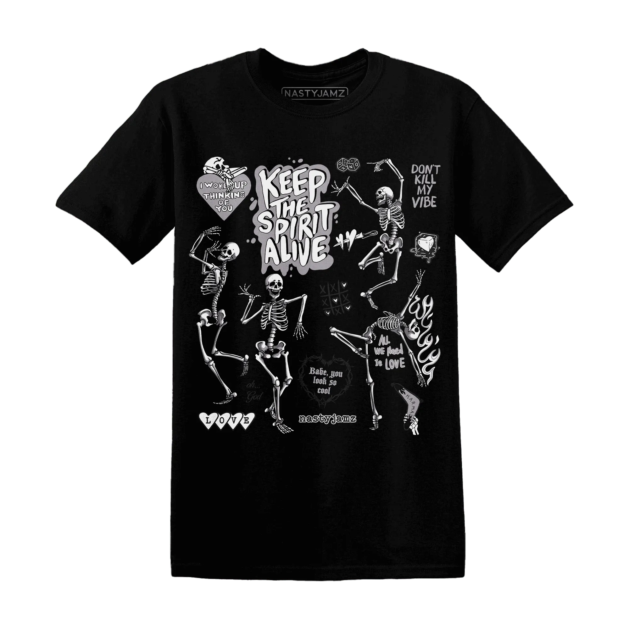 Low-Mocha-1s-NastyJamz-T-Shirt-Match-Keep-The-Spirit-Alive