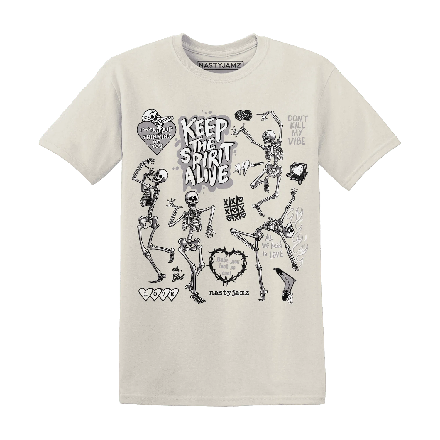 Low-Mocha-1s-NastyJamz-T-Shirt-Match-Keep-The-Spirit-Alive