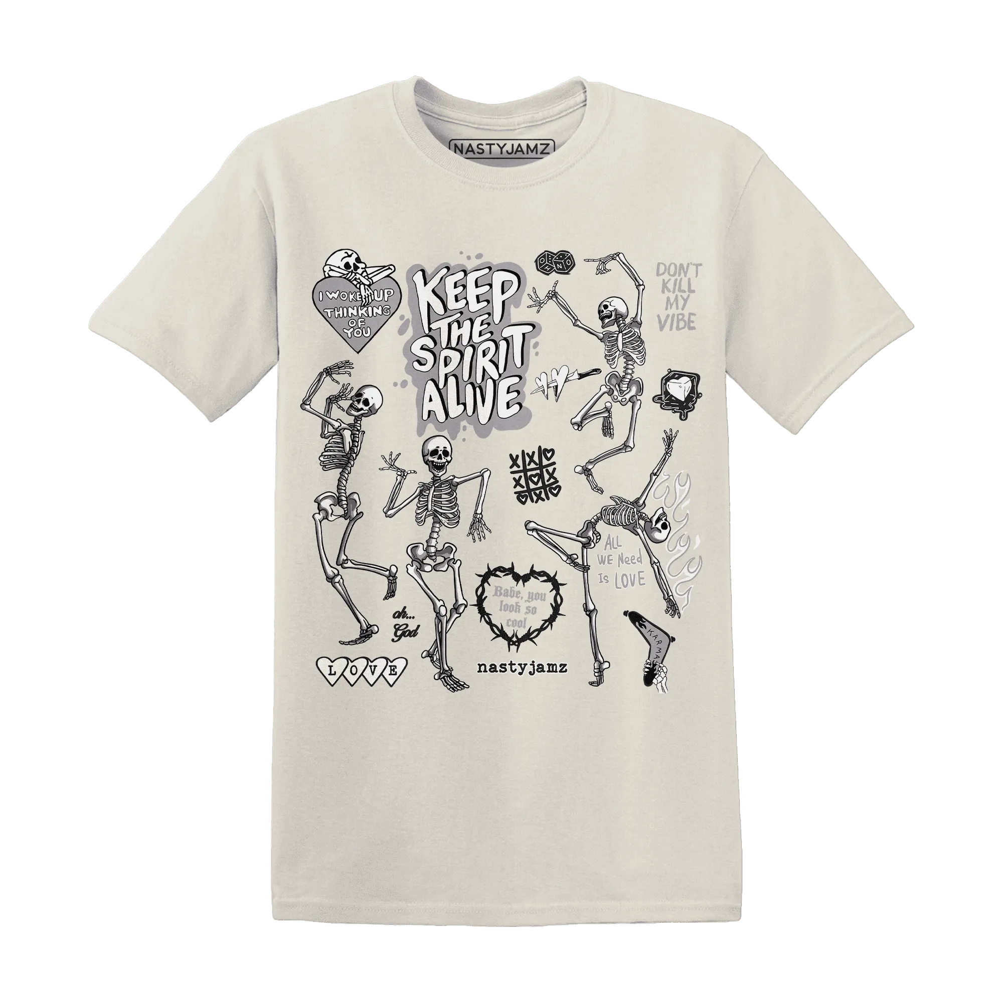 Low-Mocha-1s-NastyJamz-T-Shirt-Match-Keep-The-Spirit-Alive