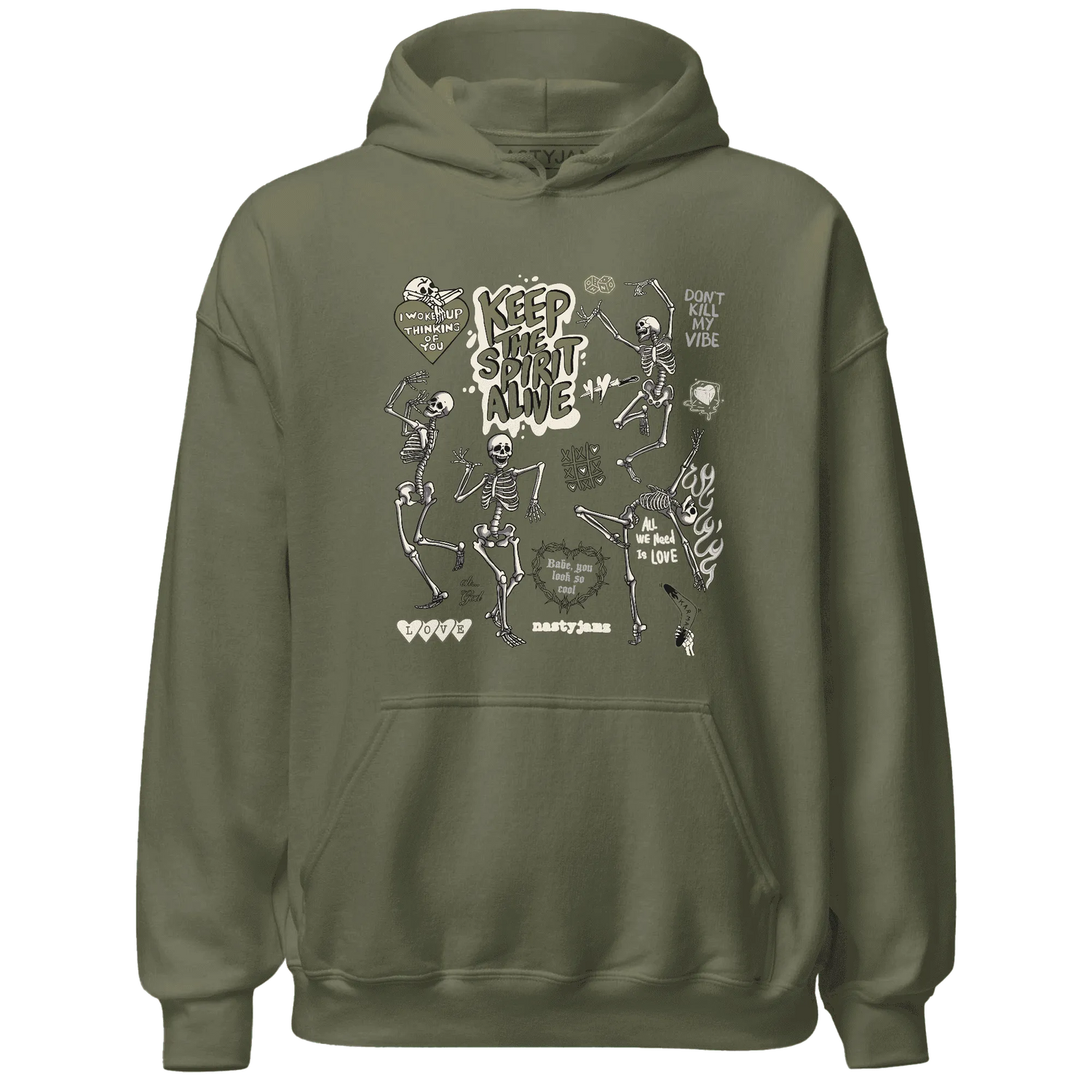 Medium-Olive-1s-NastyJamz-Hoodie-Match-Keep-The-Spirit-Alive