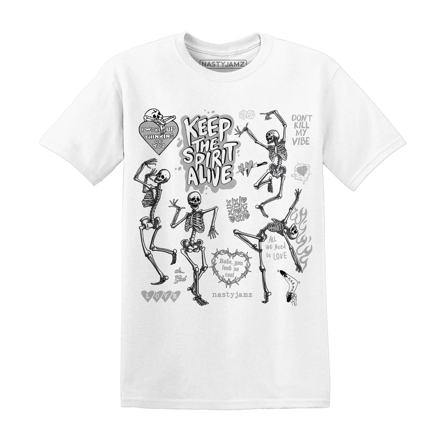 Wolf-Grey-1s-NastyJamz-T-Shirt-Match-Keep-The-Spirit-Alive