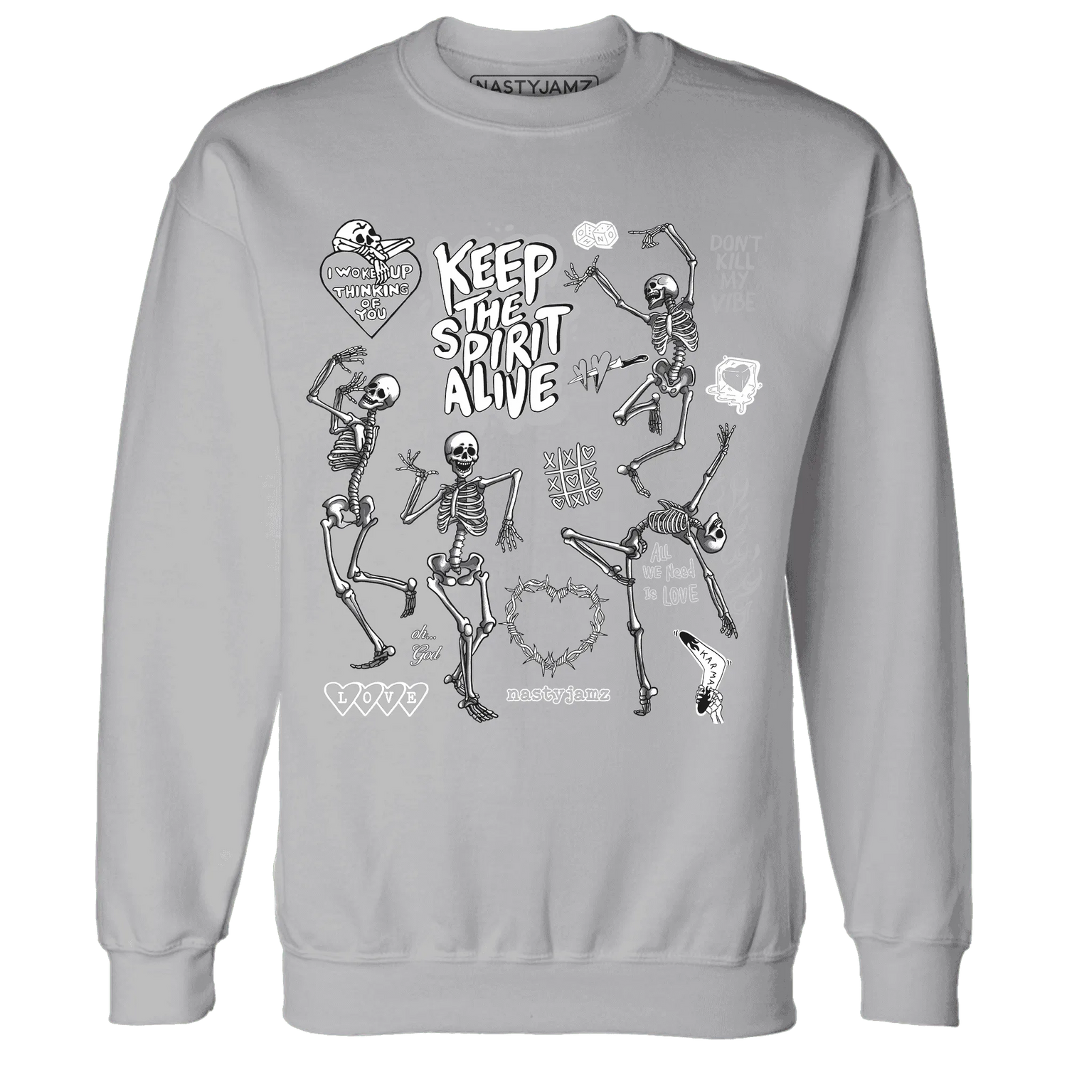 Wolf-Grey-1s-NastyJamz-Sweatshirt-Match-Keep-The-Spirit-Alive
