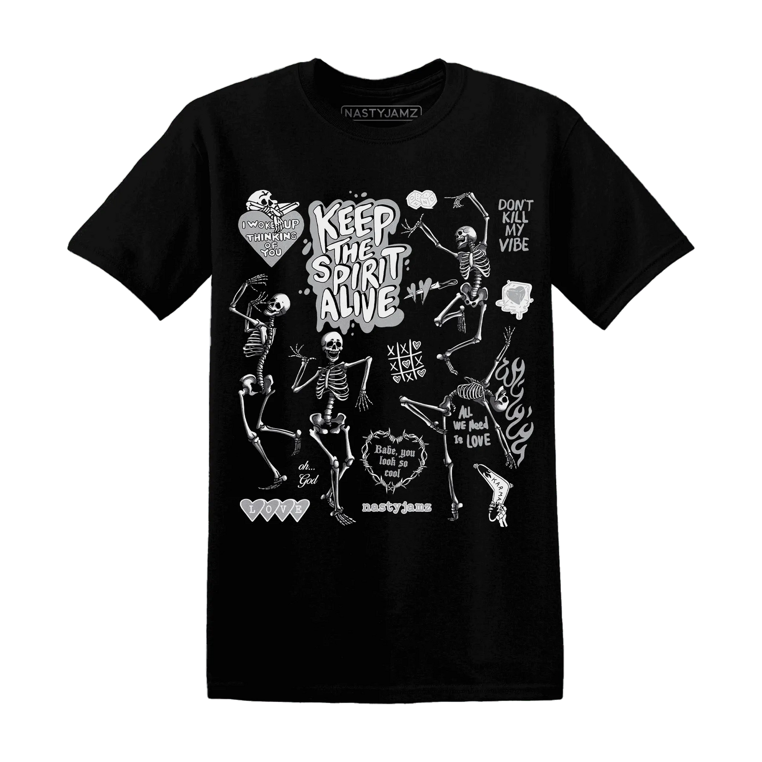 Wolf-Grey-1s-NastyJamz-T-Shirt-Match-Keep-The-Spirit-Alive