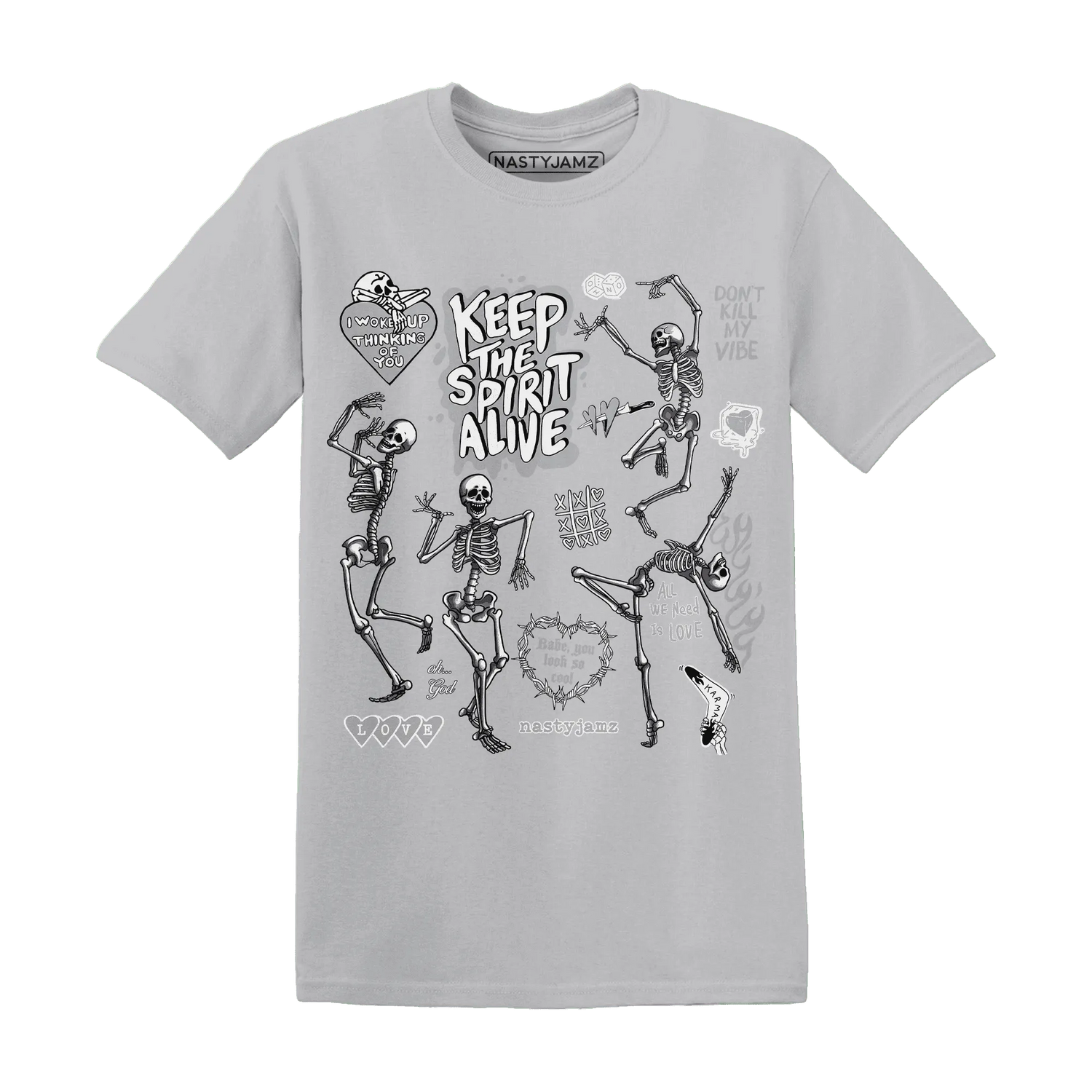 Wolf-Grey-1s-NastyJamz-T-Shirt-Match-Keep-The-Spirit-Alive