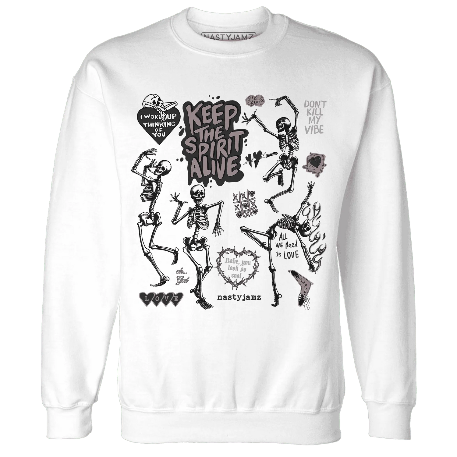 Black-Violet-Ore-3s-NastyJamz-Sweatshirt-Match-Keep-The-Spirit-Alive