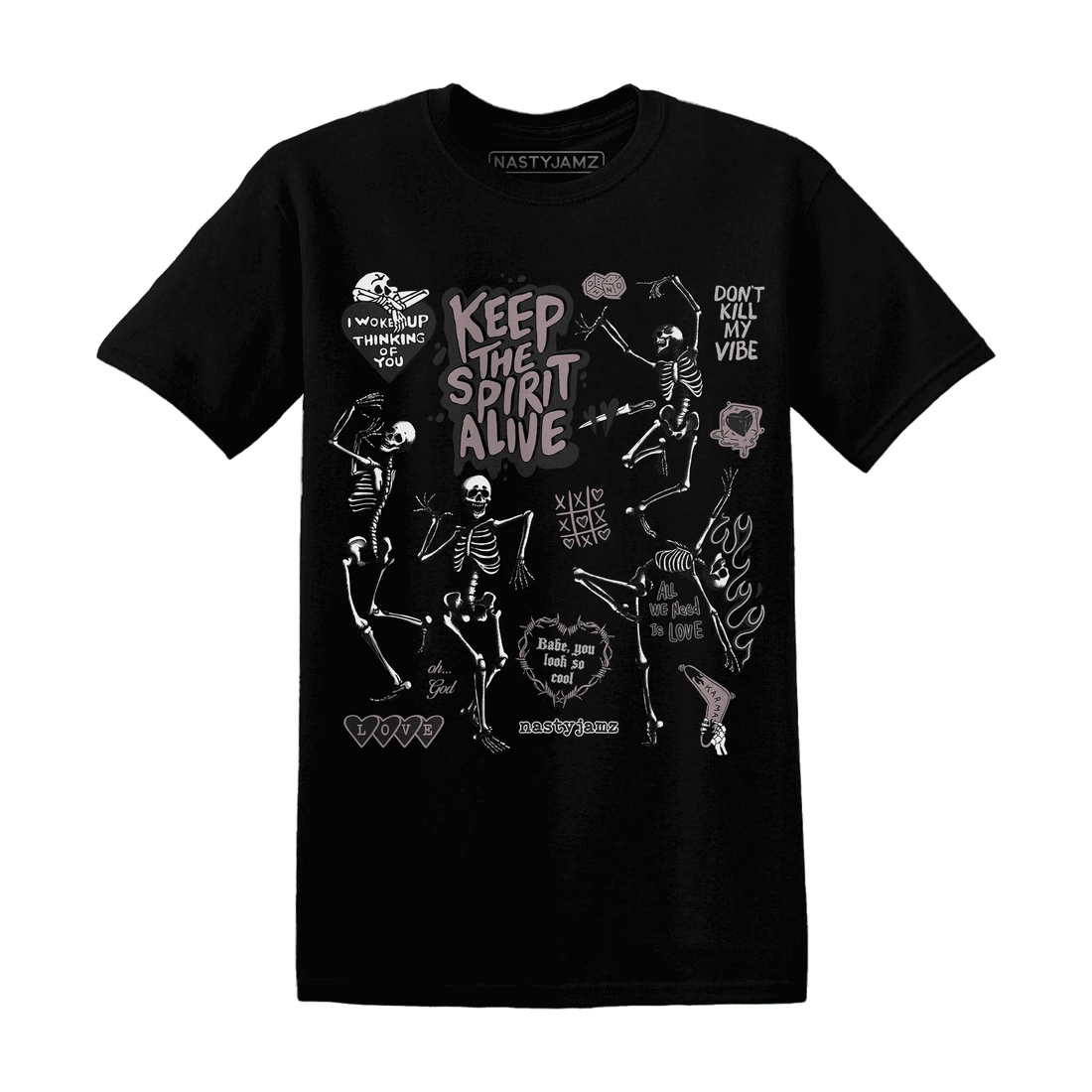 Black-Violet-Ore-3s-NastyJamz-T-Shirt-Match-Keep-The-Spirit-Alive