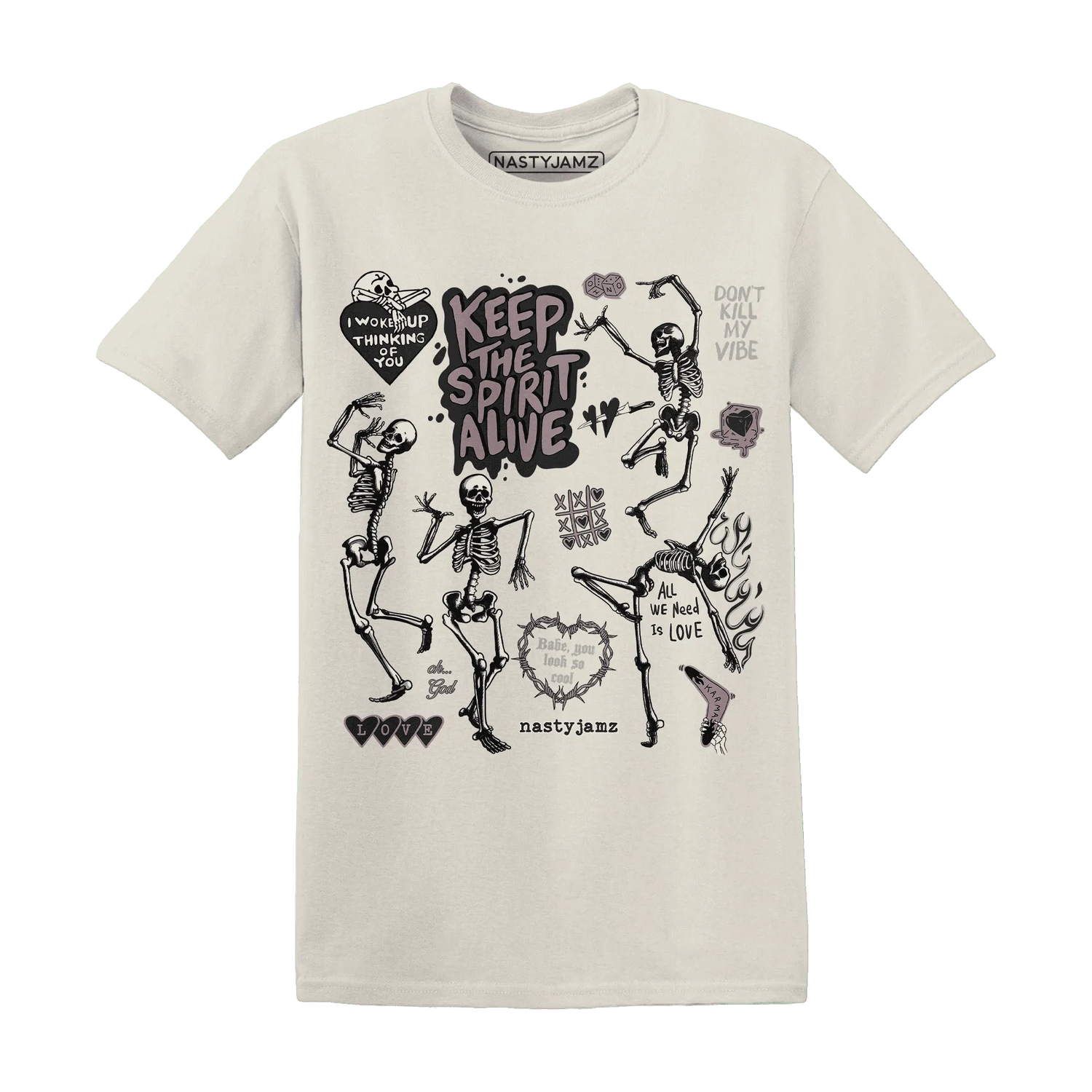 Black-Violet-Ore-3s-NastyJamz-T-Shirt-Match-Keep-The-Spirit-Alive
