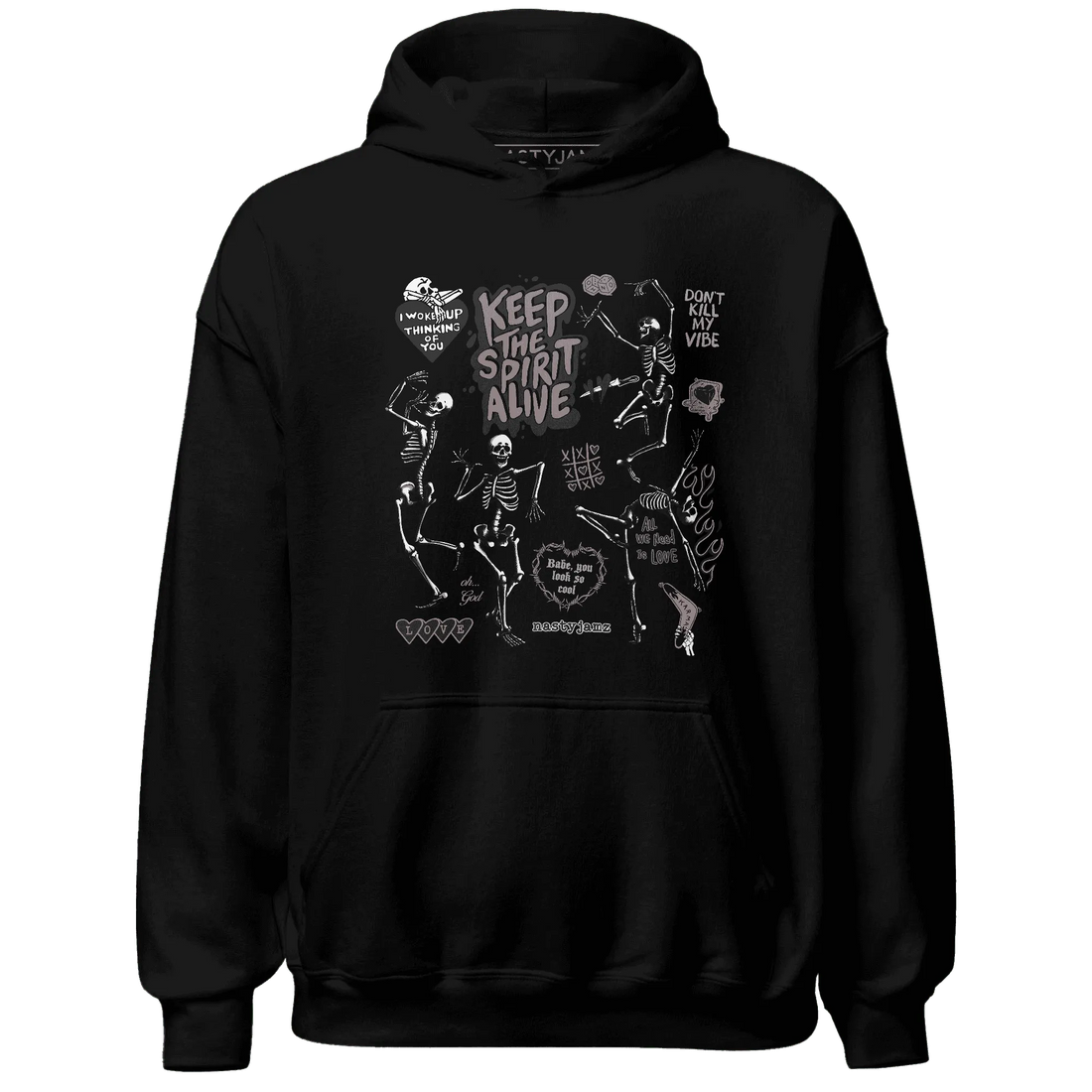 Black-Violet-Ore-3s-NastyJamz-Hoodie-Match-Keep-The-Spirit-Alive