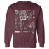 Burgundy-Crush-3s-NastyJamz-Sweatshirt-Match-Keep-The-Spirit-Alive