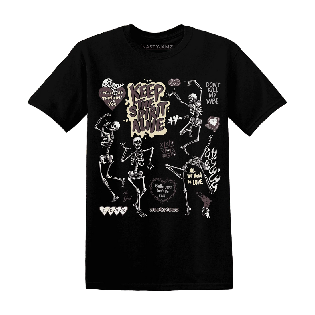 Burgundy-Crush-3s-NastyJamz-T-Shirt-Match-Keep-The-Spirit-Alive