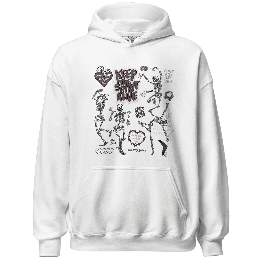 Burgundy-Crush-3s-NastyJamz-Hoodie-Match-Keep-The-Spirit-Alive