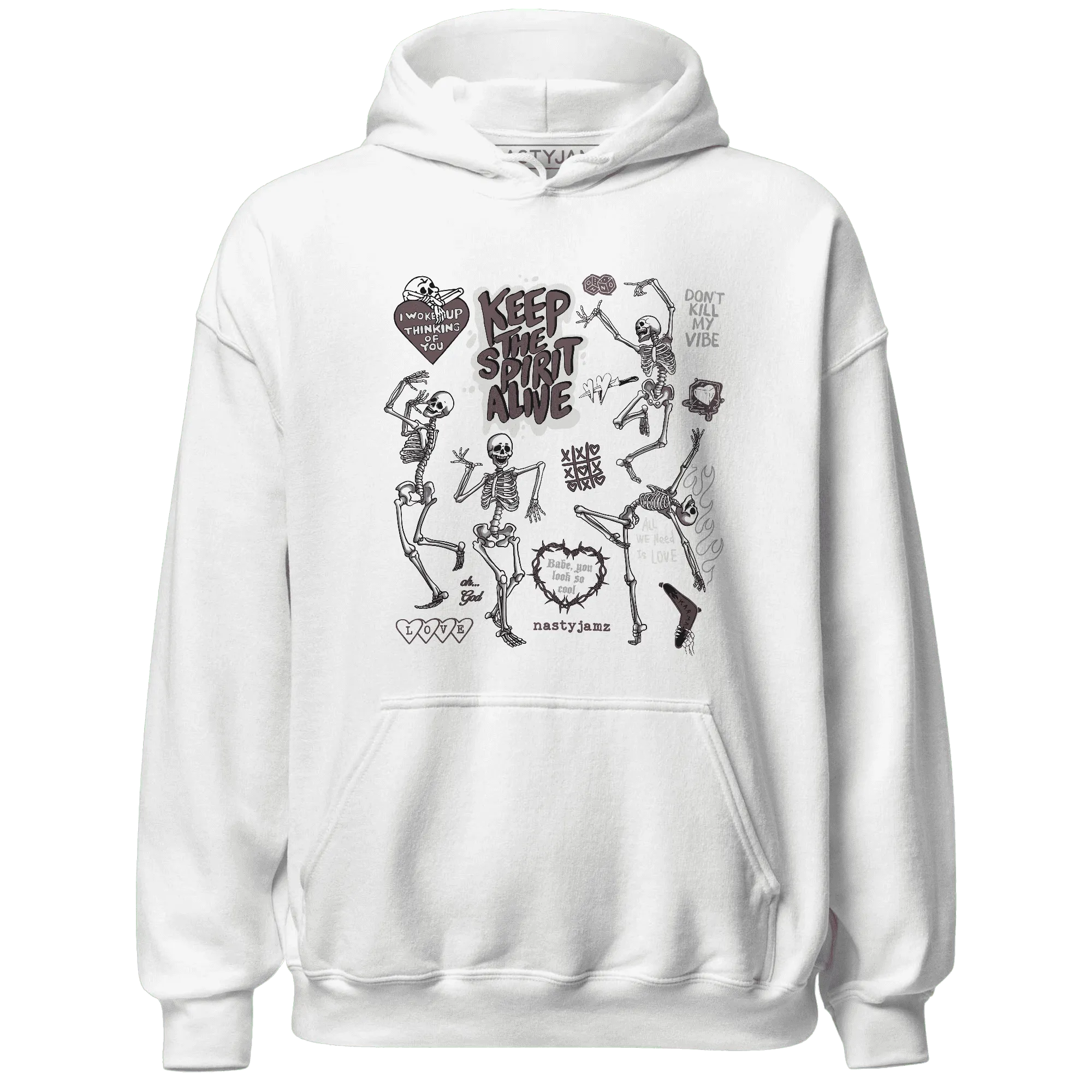 Burgundy-Crush-3s-NastyJamz-Hoodie-Match-Keep-The-Spirit-Alive