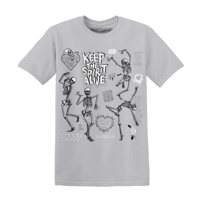 Cement-Grey-3s-NastyJamz-T-Shirt-Match-Keep-The-Spirit-Alive