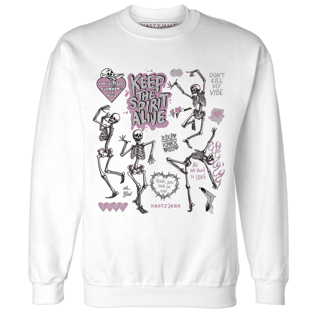 Orchid-Neutral-Grey-Black-White-4s-Sweatshirt-Match-Keep-The-Spirit-Alive