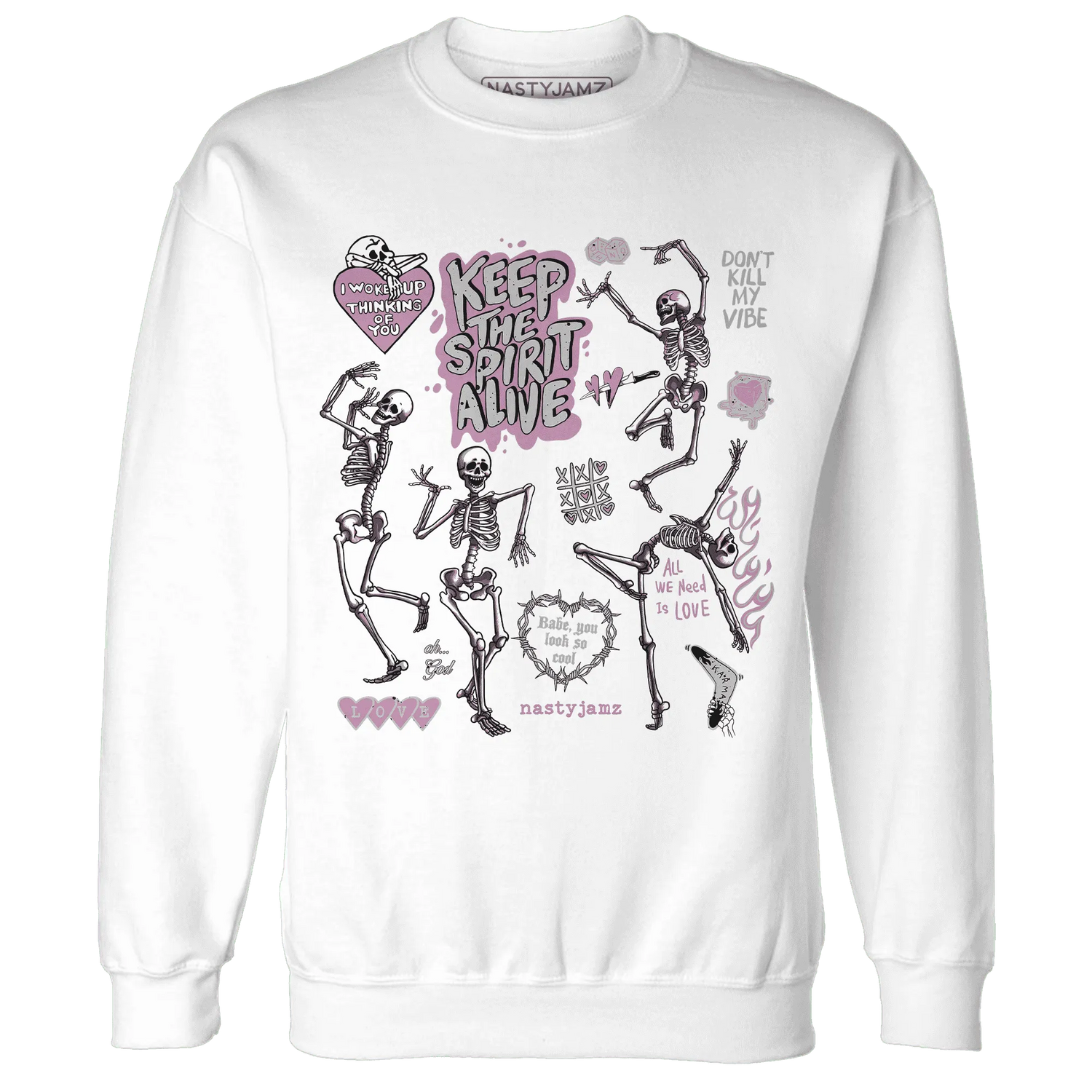 Orchid-Neutral-Grey-Black-White-4s-Sweatshirt-Match-Keep-The-Spirit-Alive