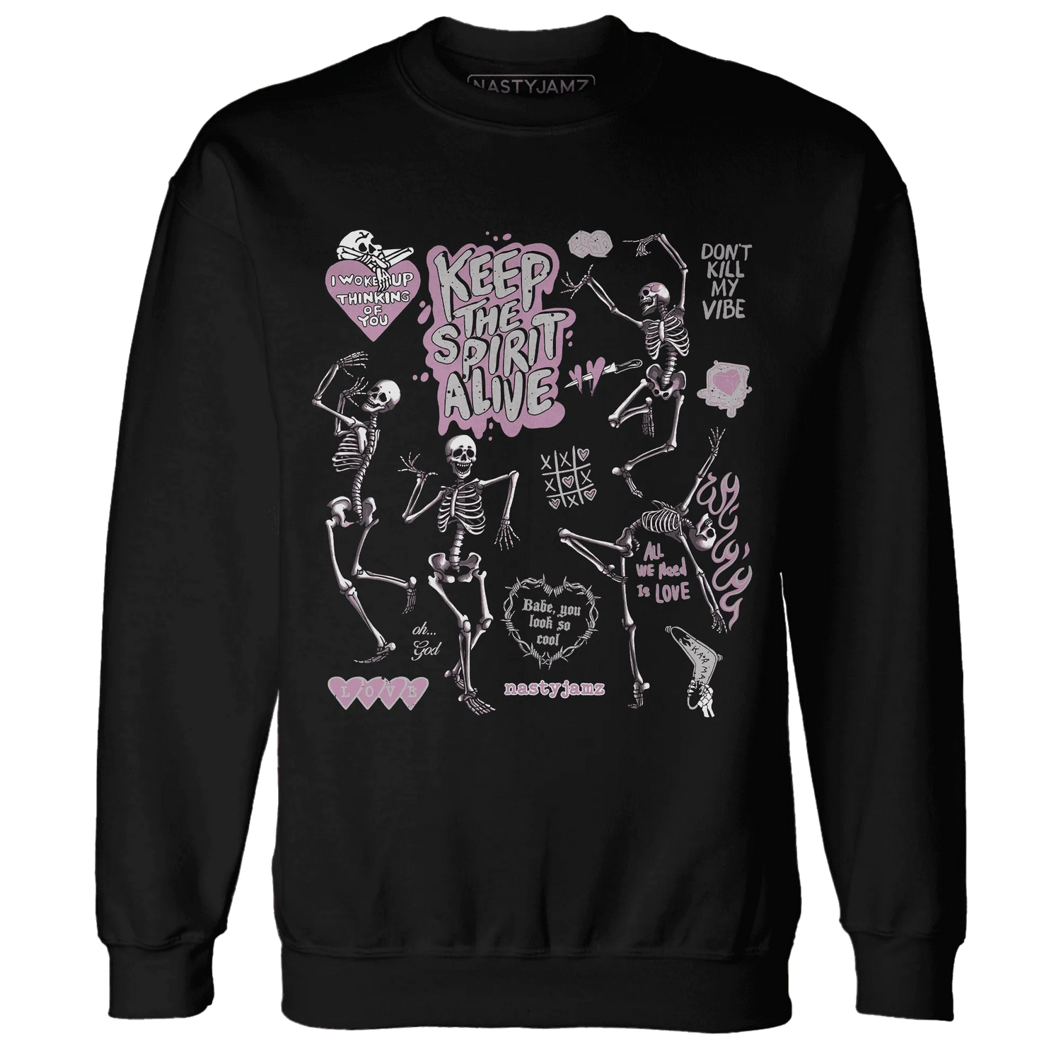 Orchid-Neutral-Grey-Black-White-4s-Sweatshirt-Match-Keep-The-Spirit-Alive