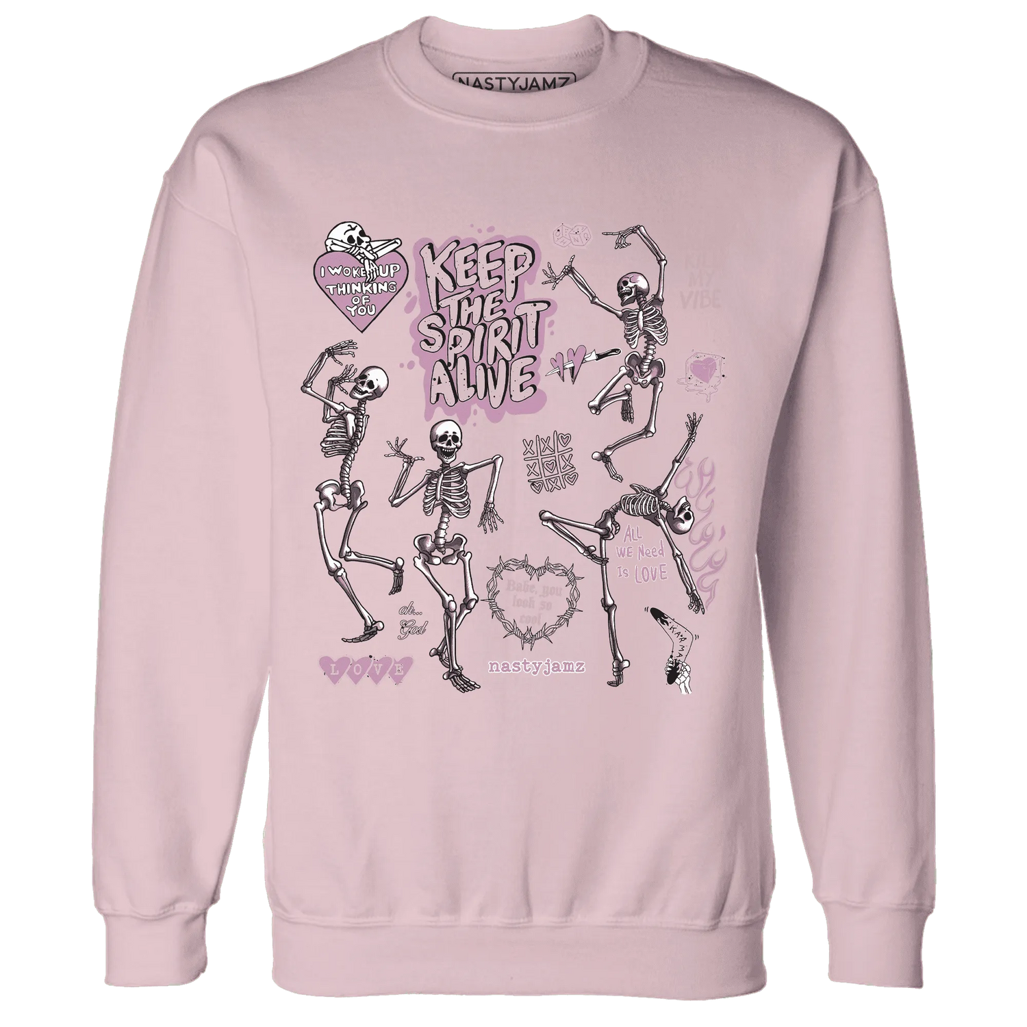 Orchid-Neutral-Grey-Black-White-4s-Sweatshirt-Match-Keep-The-Spirit-Alive