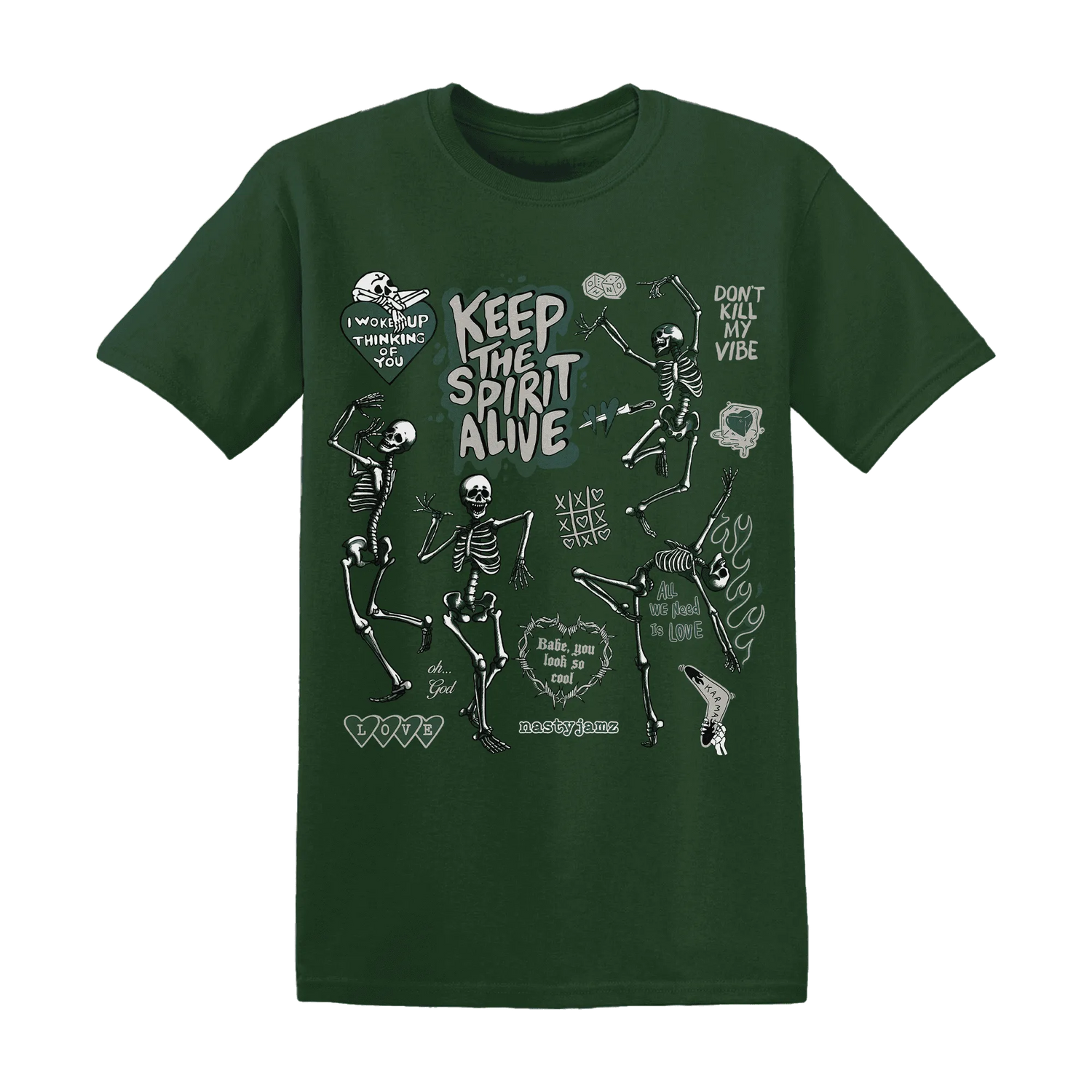 Oxidized-Green-4s-NastyJamz-T-Shirt-Match-Keep-The-Spirit-Alive