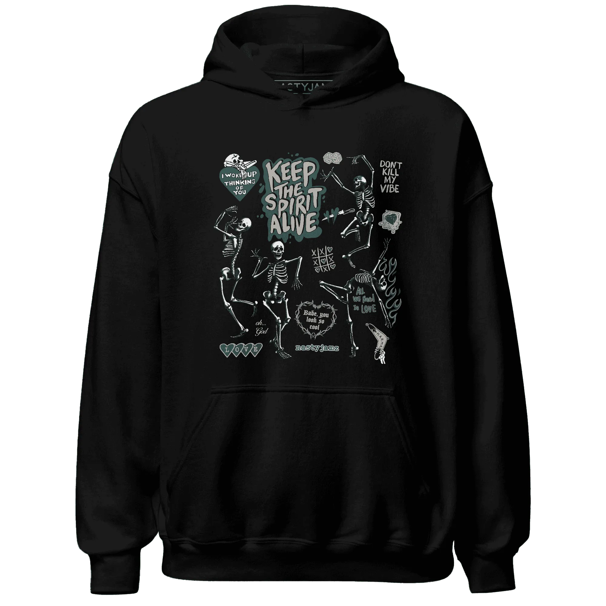 Oxidized-Green-4s-NastyJamz-Hoodie-Match-Keep-The-Spirit-Alive