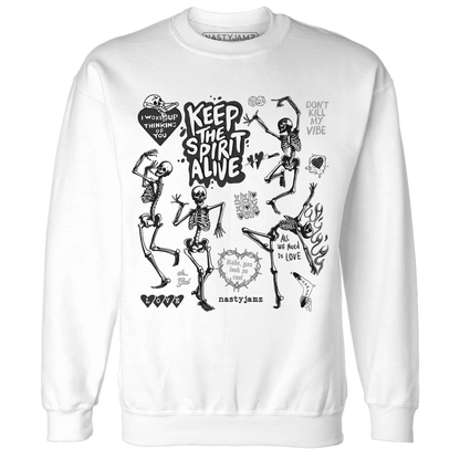 White-Thunder-4s-NastyJamz-Sweatshirt-Match-Keep-The-Spirit-Alive