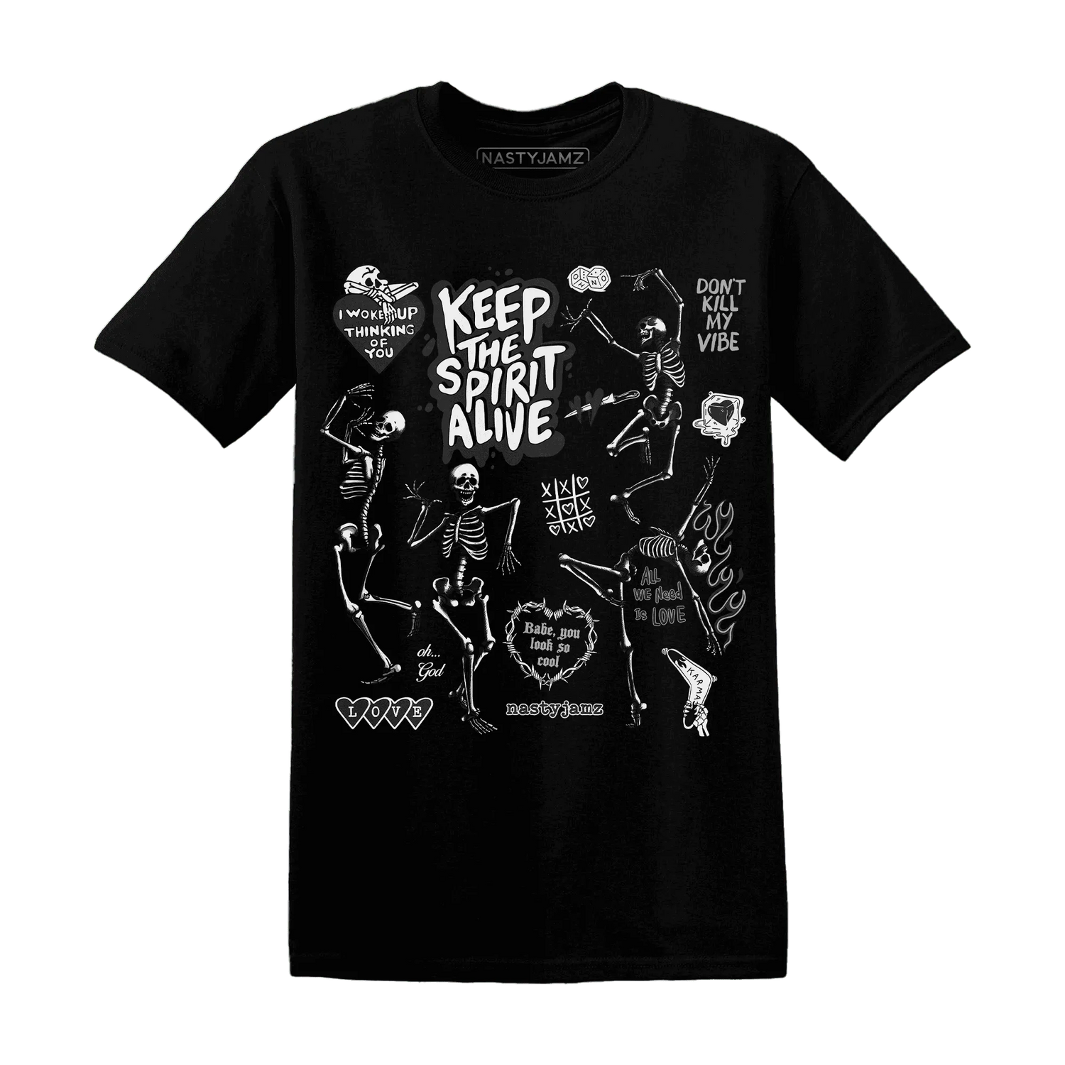 White-Thunder-4s-NastyJamz-T-Shirt-Match-Keep-The-Spirit-Alive
