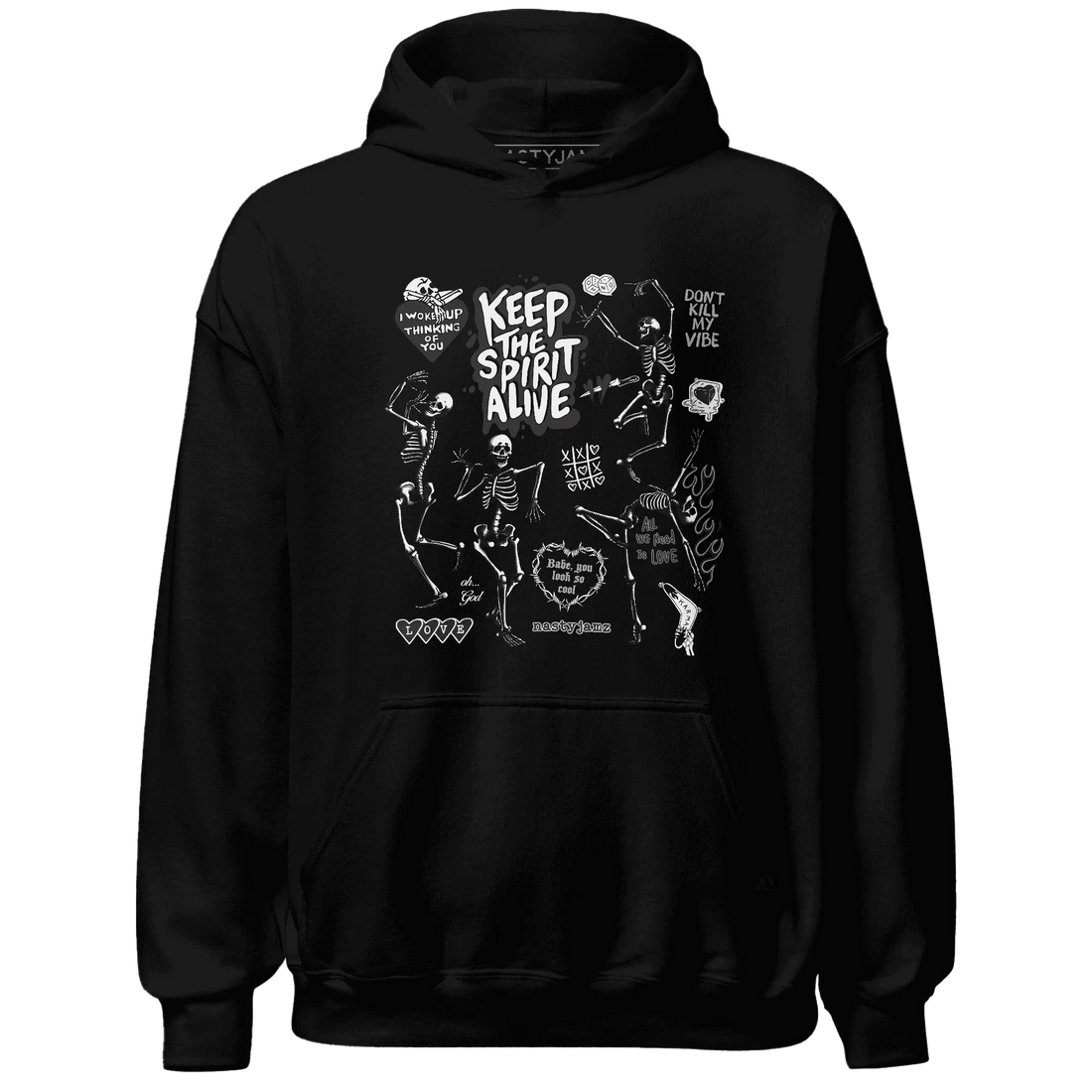 White-Thunder-4s-NastyJamz-Hoodie-Match-Keep-The-Spirit-Alive