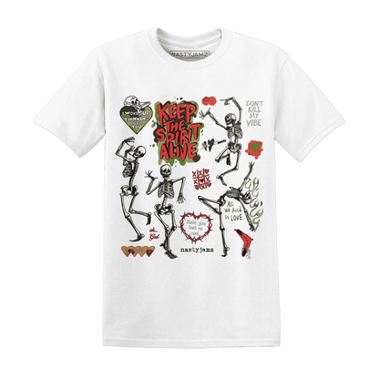 AM-90-Dark-Sage-Solar-Red-T-Shirt-Match-Keep-The-Spirit-Alive