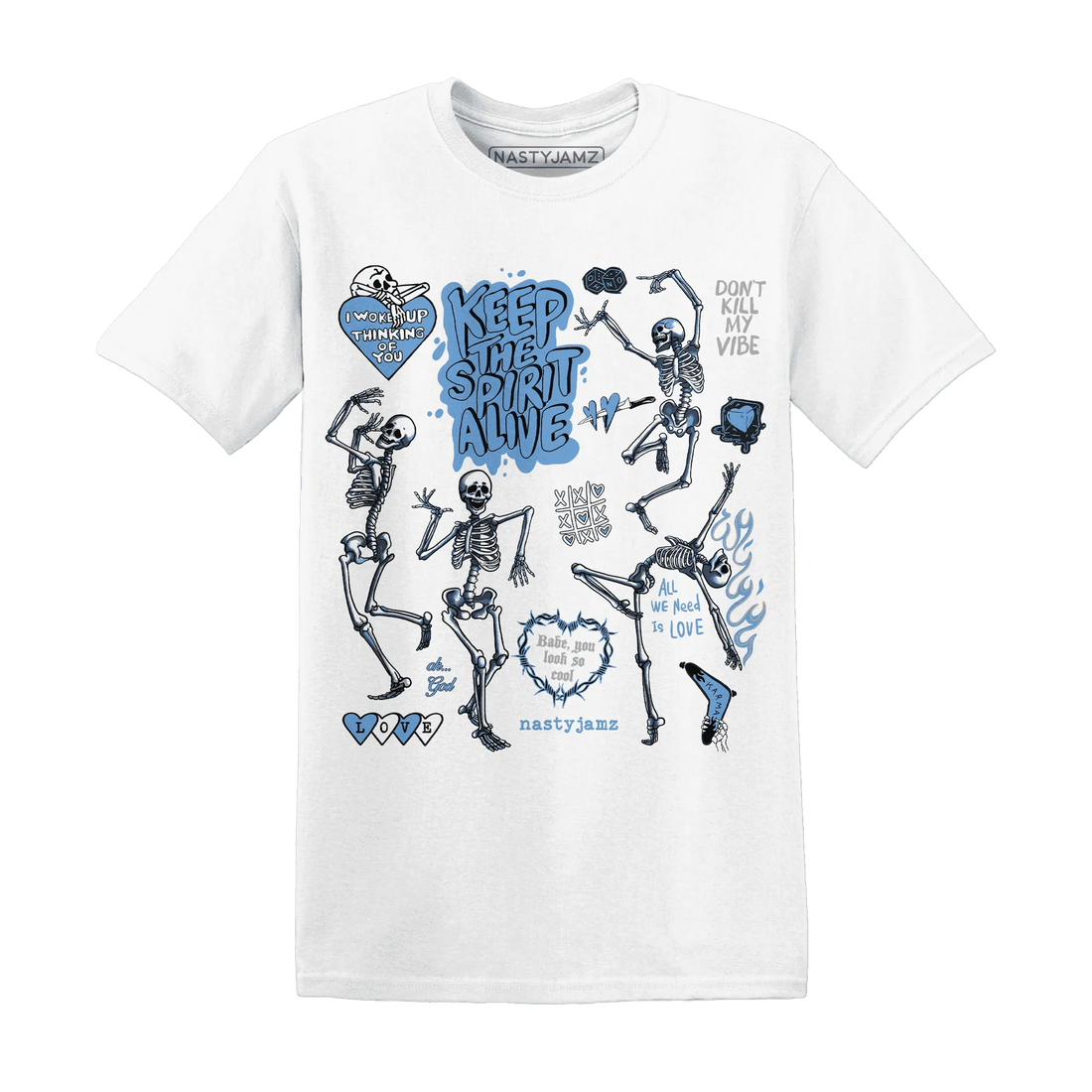 AM-Plus-Black-Univercitii-Blue-T-Shirt-Match-Keep-The-Spirit-Alive