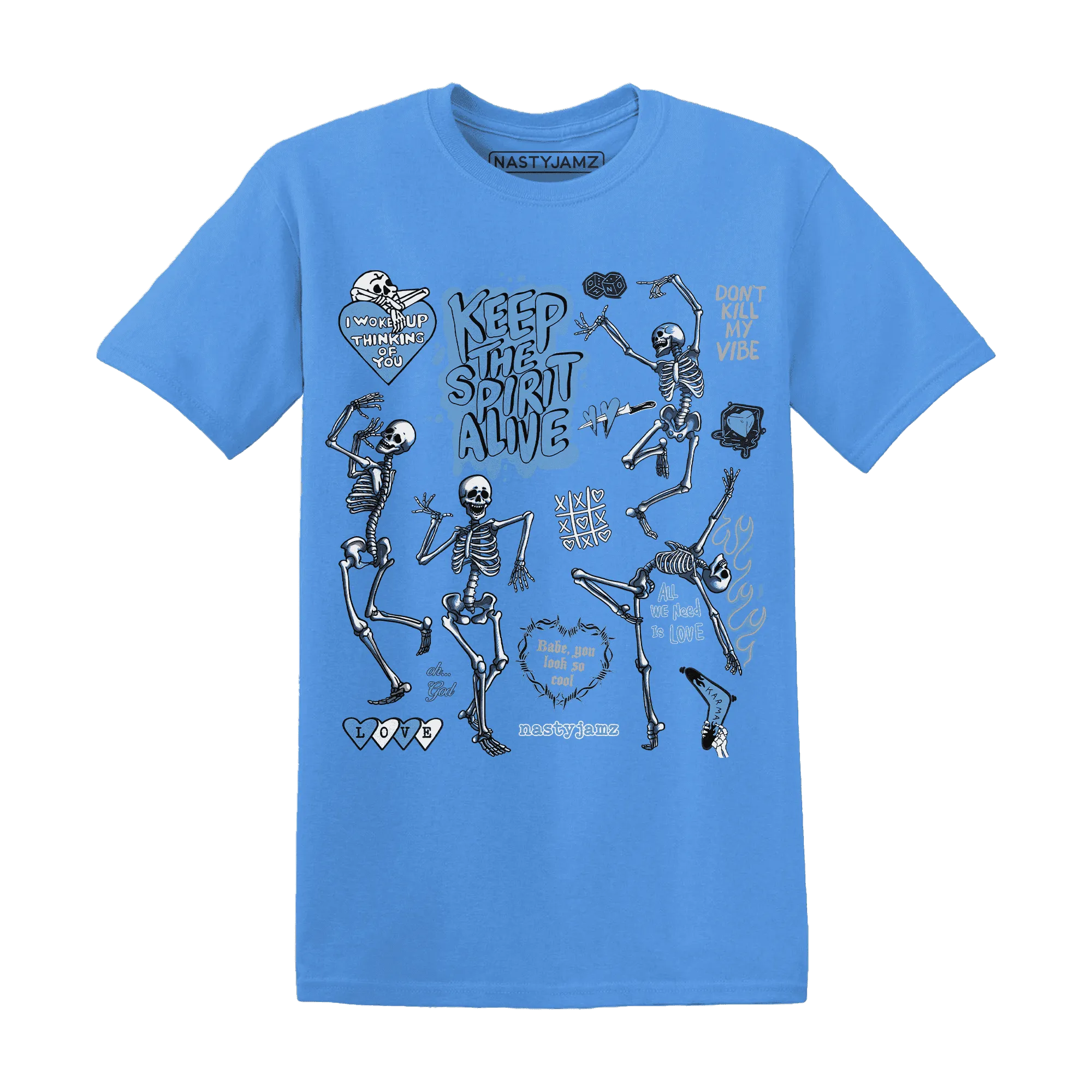 AM-Plus-Black-Univercitii-Blue-T-Shirt-Match-Keep-The-Spirit-Alive