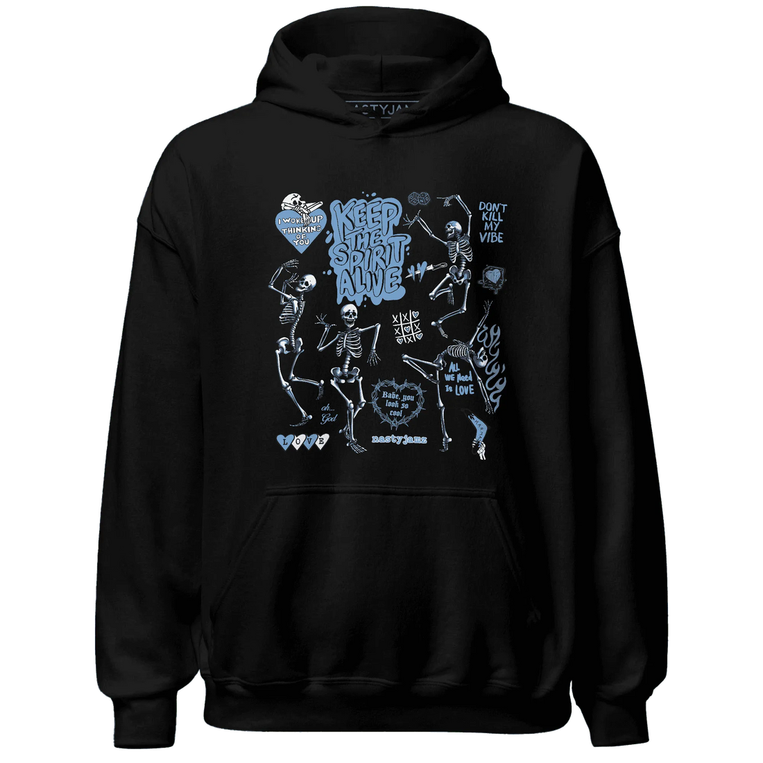 AM-Plus-Black-Univercitii-Blue-Hoodie-Match-Keep-The-Spirit-Alive