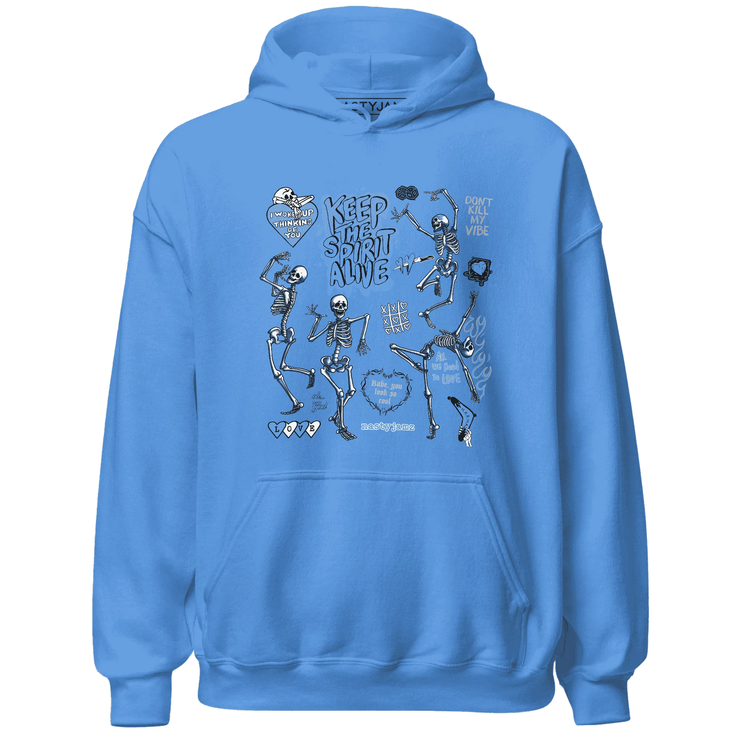 AM-Plus-Black-Univercitii-Blue-Hoodie-Match-Keep-The-Spirit-Alive