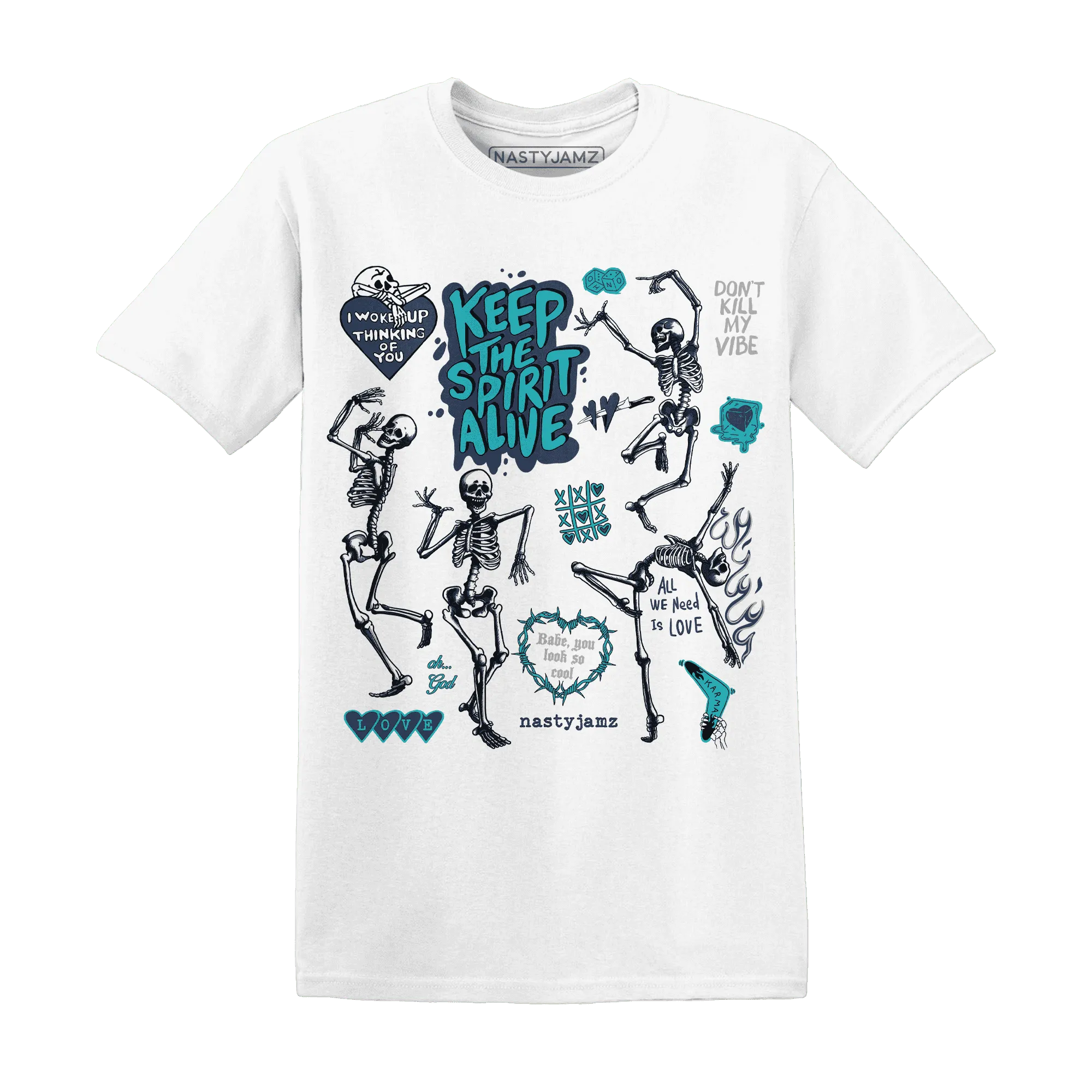 AM-Plus-Drift-Midnight-Navy-NastyJamz-T-Shirt-Match-Keep-The-Spirit-Alive