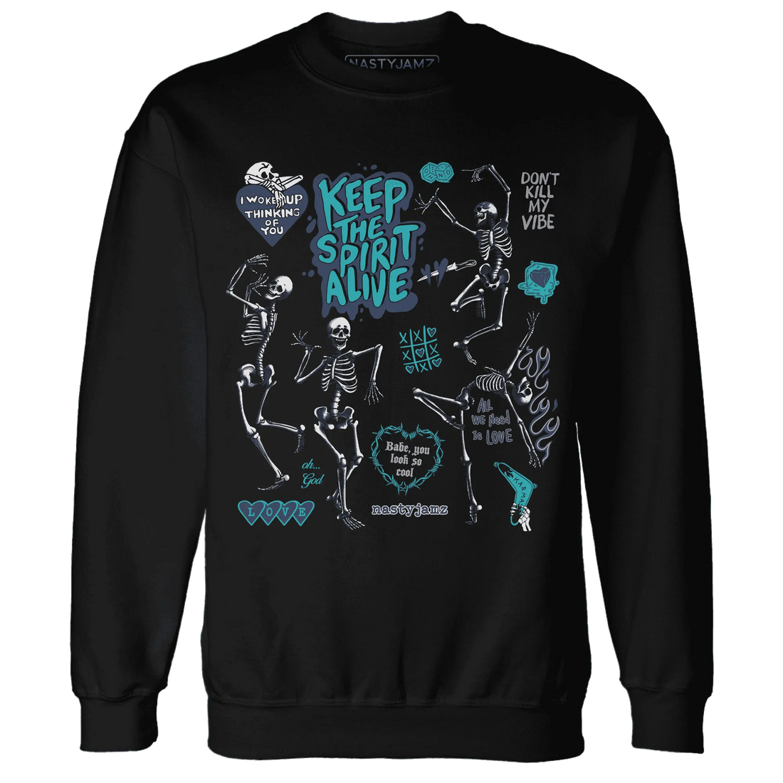 AM-Plus-Drift-Midnight-Navy-NastyJamz-Sweatshirt-Match-Keep-The-Spirit-Alive