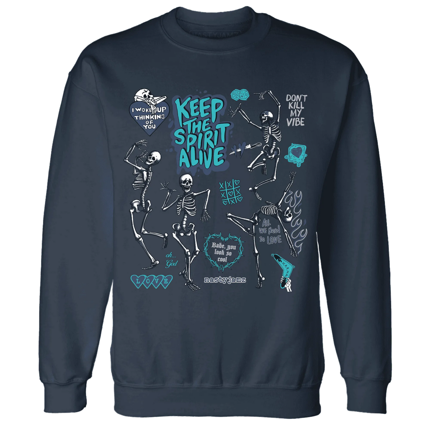 AM-Plus-Drift-Midnight-Navy-NastyJamz-Sweatshirt-Match-Keep-The-Spirit-Alive