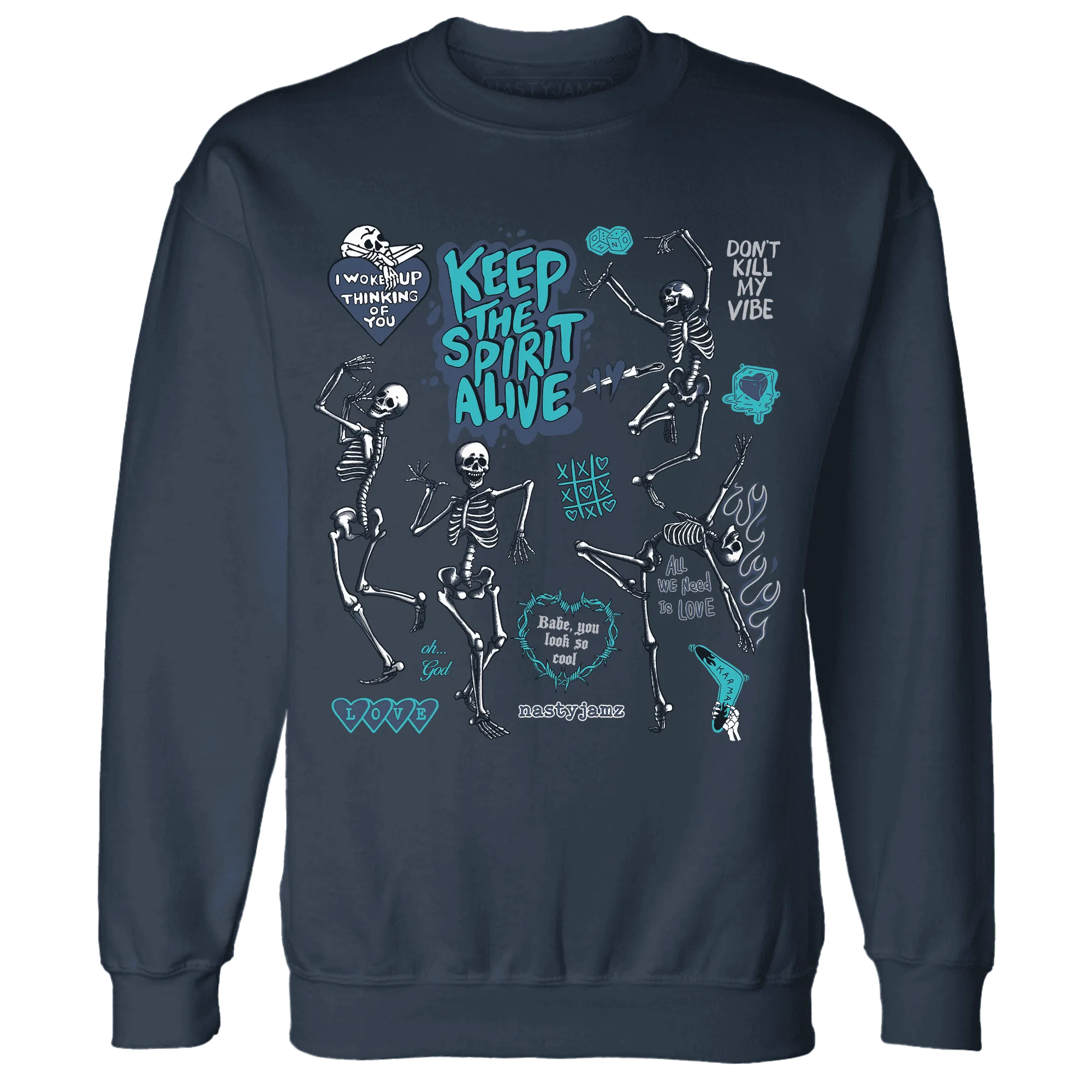 AM-Plus-Drift-Midnight-Navy-NastyJamz-Sweatshirt-Match-Keep-The-Spirit-Alive