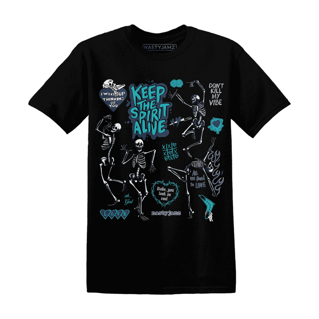 AM-Plus-Drift-Midnight-Navy-T-Shirt-Match-Keep-The-Spirit-Alive