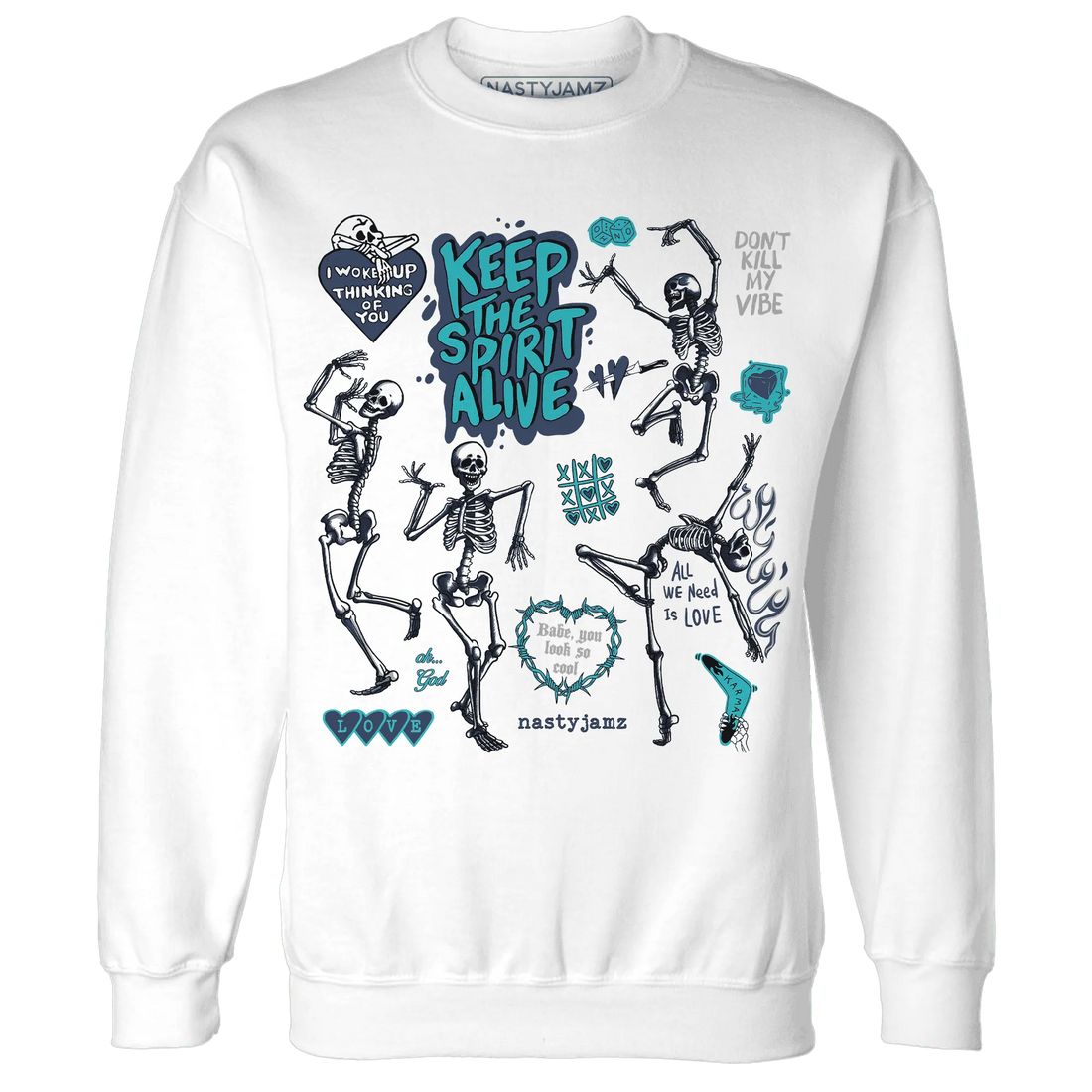 AM-Plus-Drift-Midnight-Navy-Total-Orange-Dusty-Cactus-NastyJamz-Sweatshirt-Match-Keep-The-Spirit-Alive