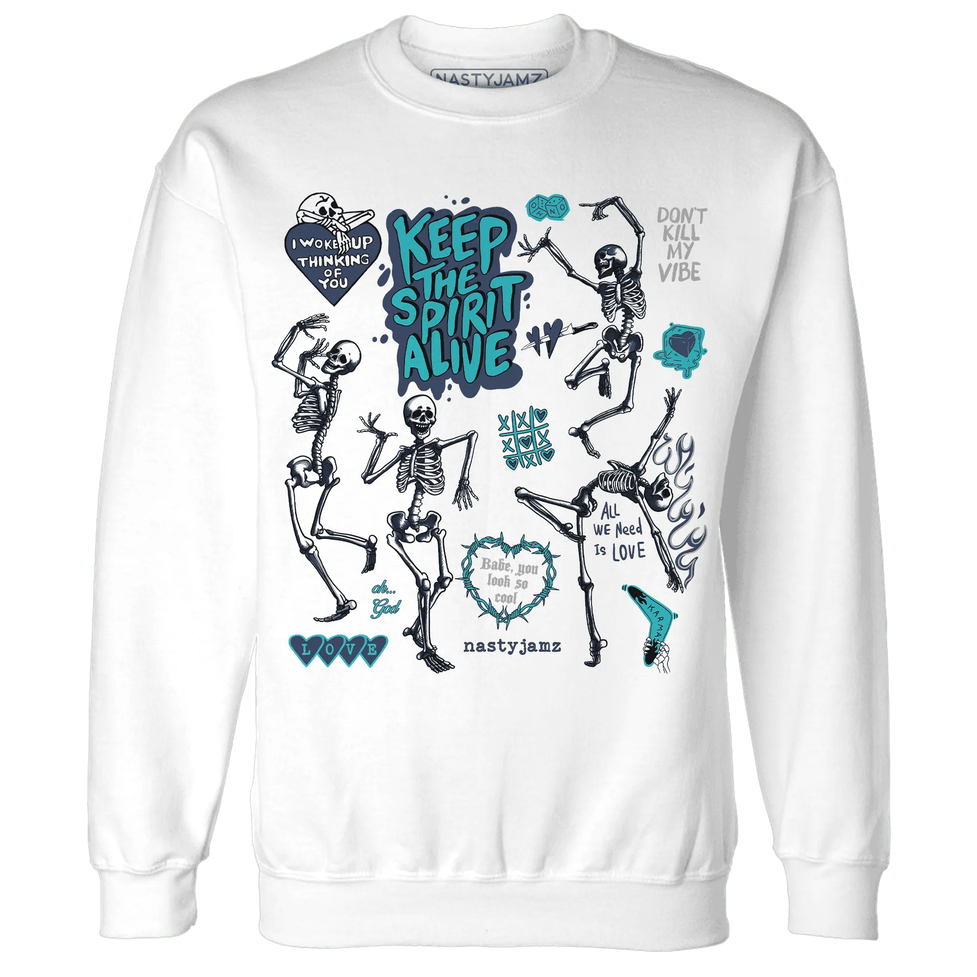 AM-Plus-Drift-Midnight-Navy-Total-Orange-Dusty-Cactus-NastyJamz-Sweatshirt-Match-Keep-The-Spirit-Alive