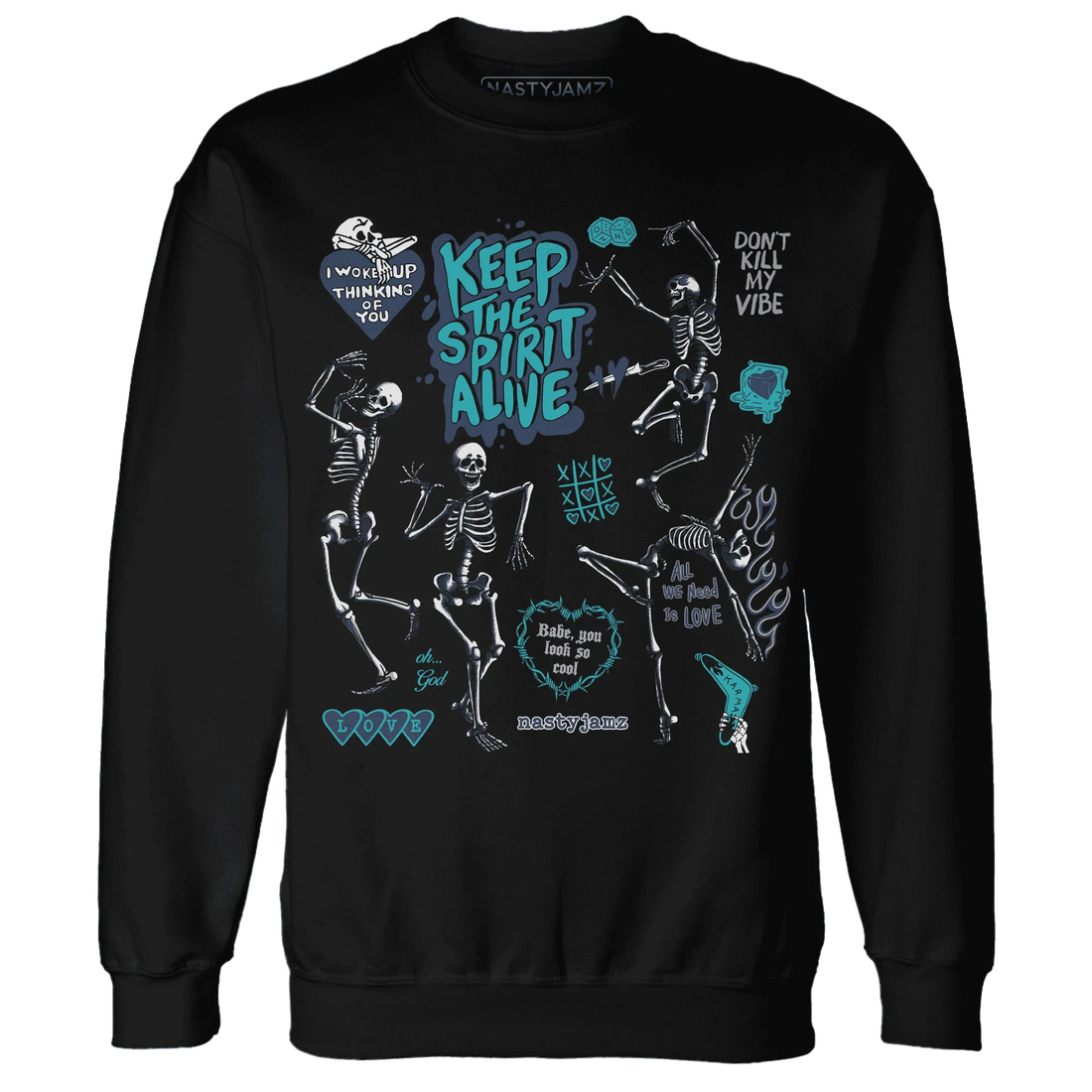 AM-Plus-Drift-Midnight-Navy-Total-Orange-Dusty-Cactus-NastyJamz-Sweatshirt-Match-Keep-The-Spirit-Alive