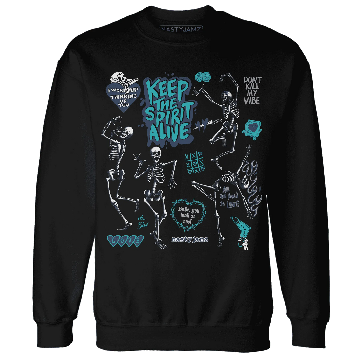 AM-Plus-Drift-Midnight-Navy-Total-Orange-Dusty-Cactus-NastyJamz-Sweatshirt-Match-Keep-The-Spirit-Alive