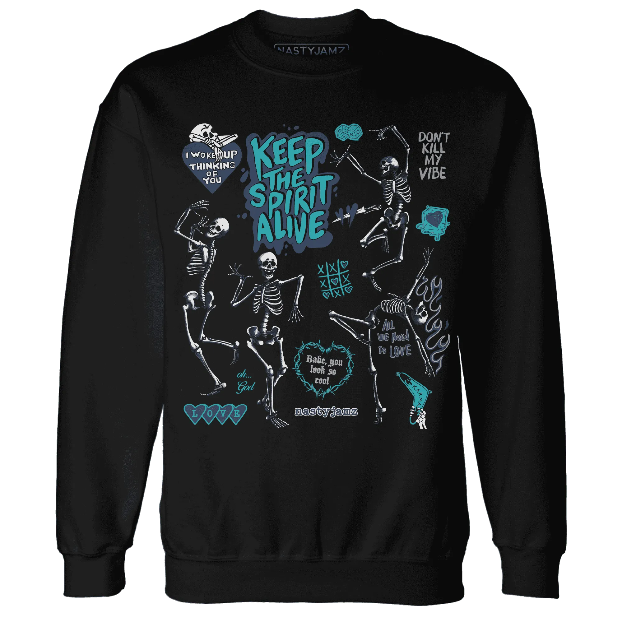 AM-Plus-Drift-Midnight-Navy-Total-Orange-Dusty-Cactus-NastyJamz-Sweatshirt-Match-Keep-The-Spirit-Alive