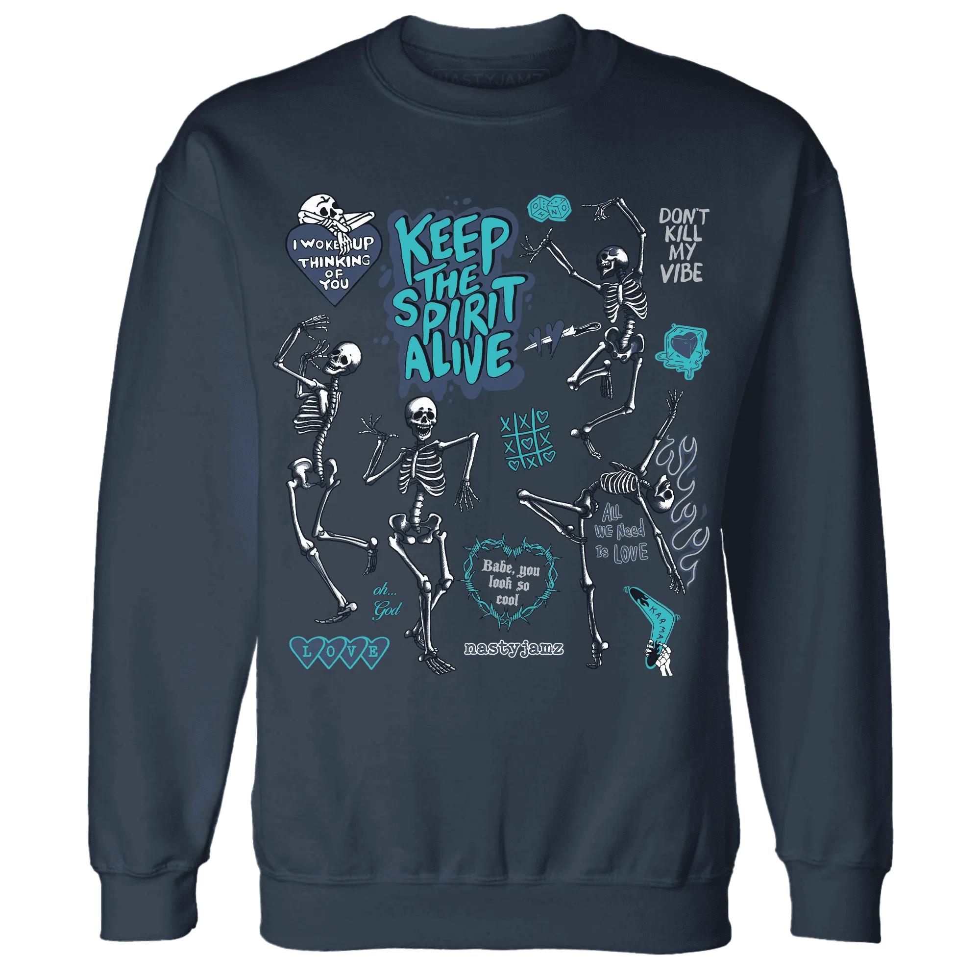 AM-Plus-Drift-Midnight-Navy-Total-Orange-Dusty-Cactus-NastyJamz-Sweatshirt-Match-Keep-The-Spirit-Alive