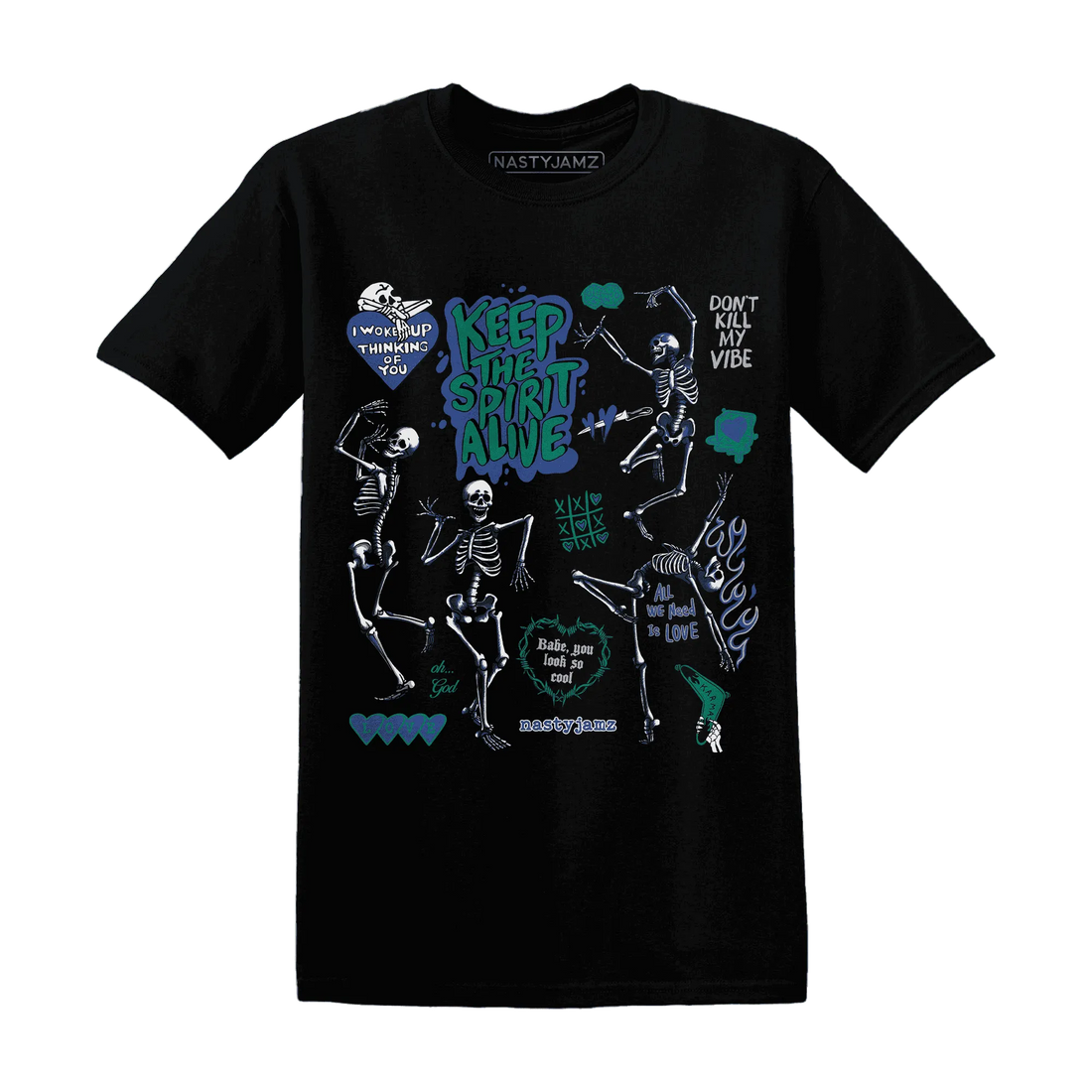 Dunk-Hyper-Royal-Malachite-T-Shirt-Match-Keep-The-Spirit-Alive