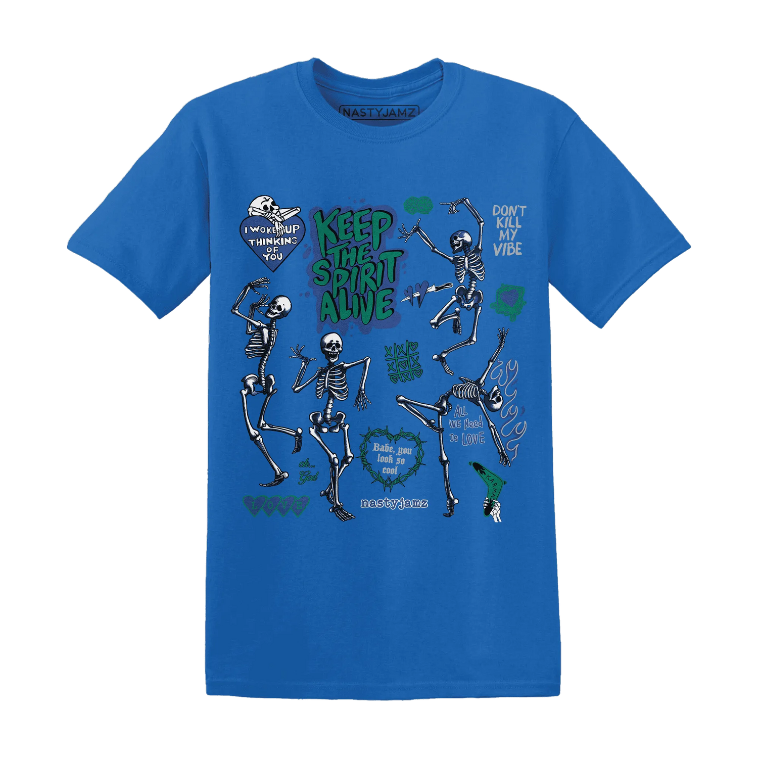 Dunk-Hyper-Royal-Malachite-T-Shirt-Match-Keep-The-Spirit-Alive