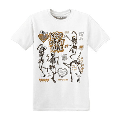Dunk-Low-Retro-Wheat-Orange-T-Shirt-Match-Keep-The-Spirit-Alive