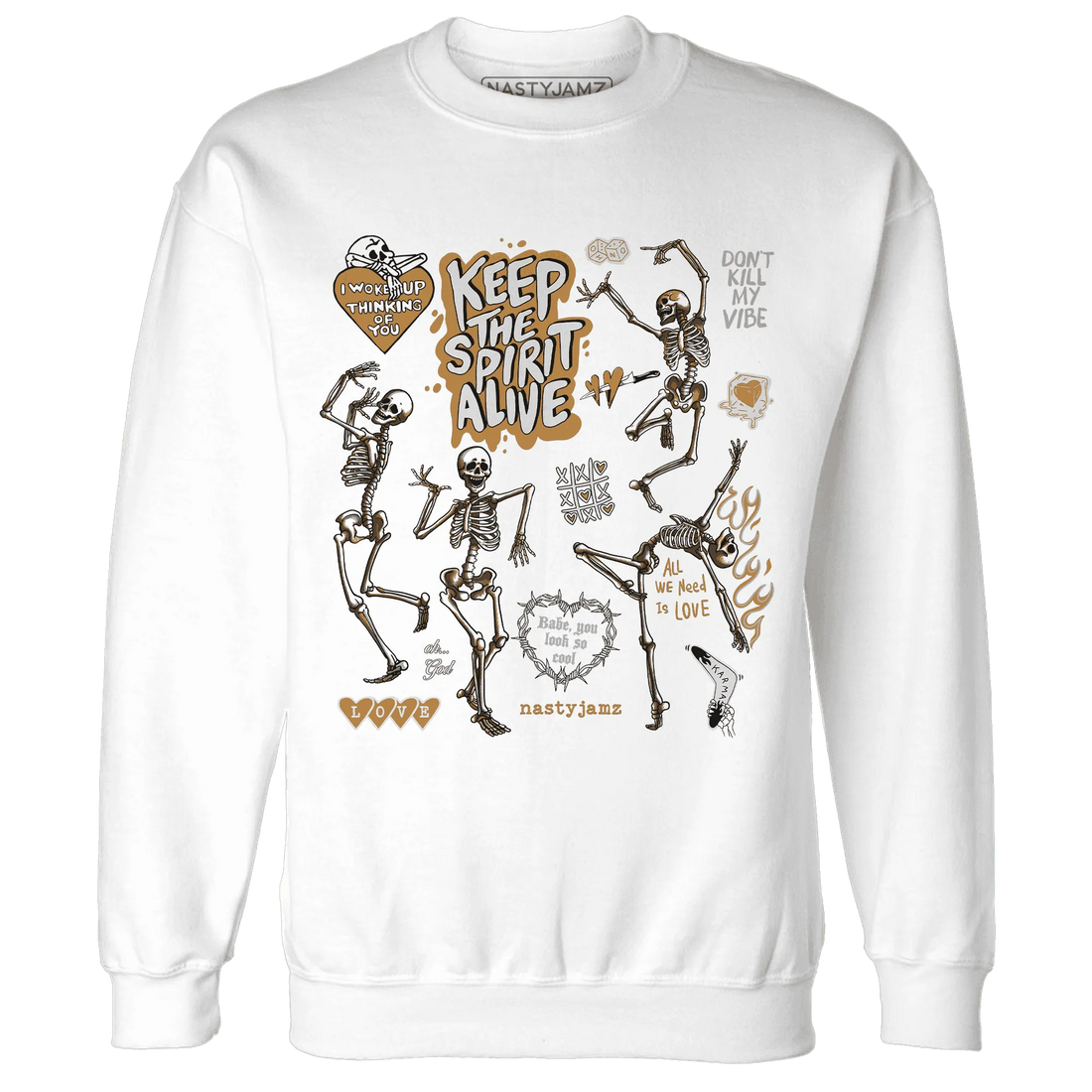 Dunk-Low-Retro-Wheat-Orange-Sweatshirt-Match-Keep-The-Spirit-Alive